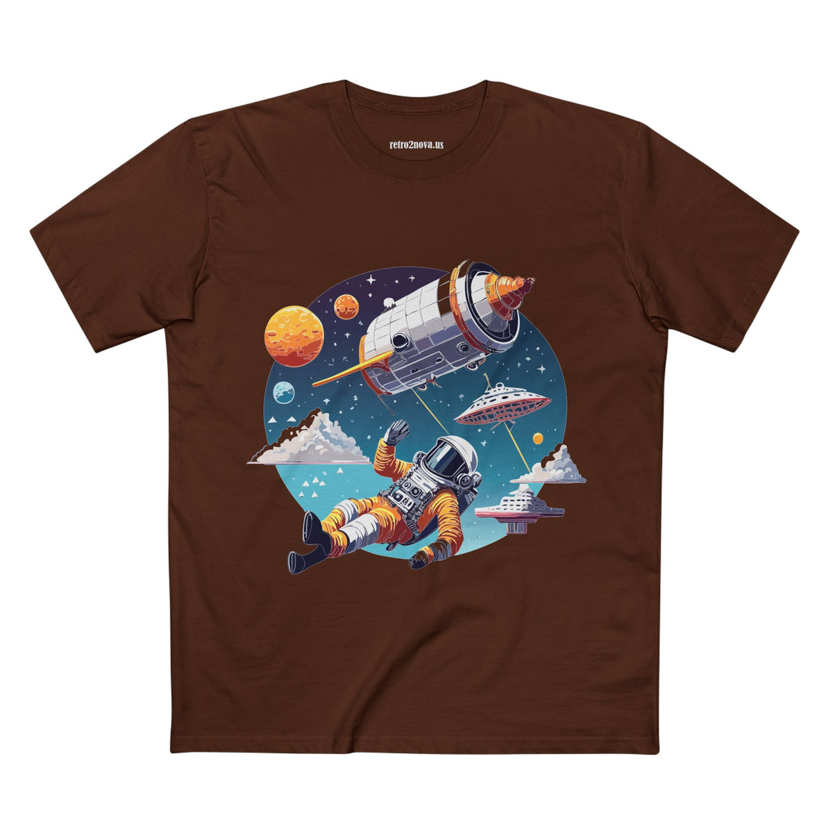 Cosmos Astronaut Graphic Tee Staple Unisex 100 Cotton Tee Shirt - CS-45