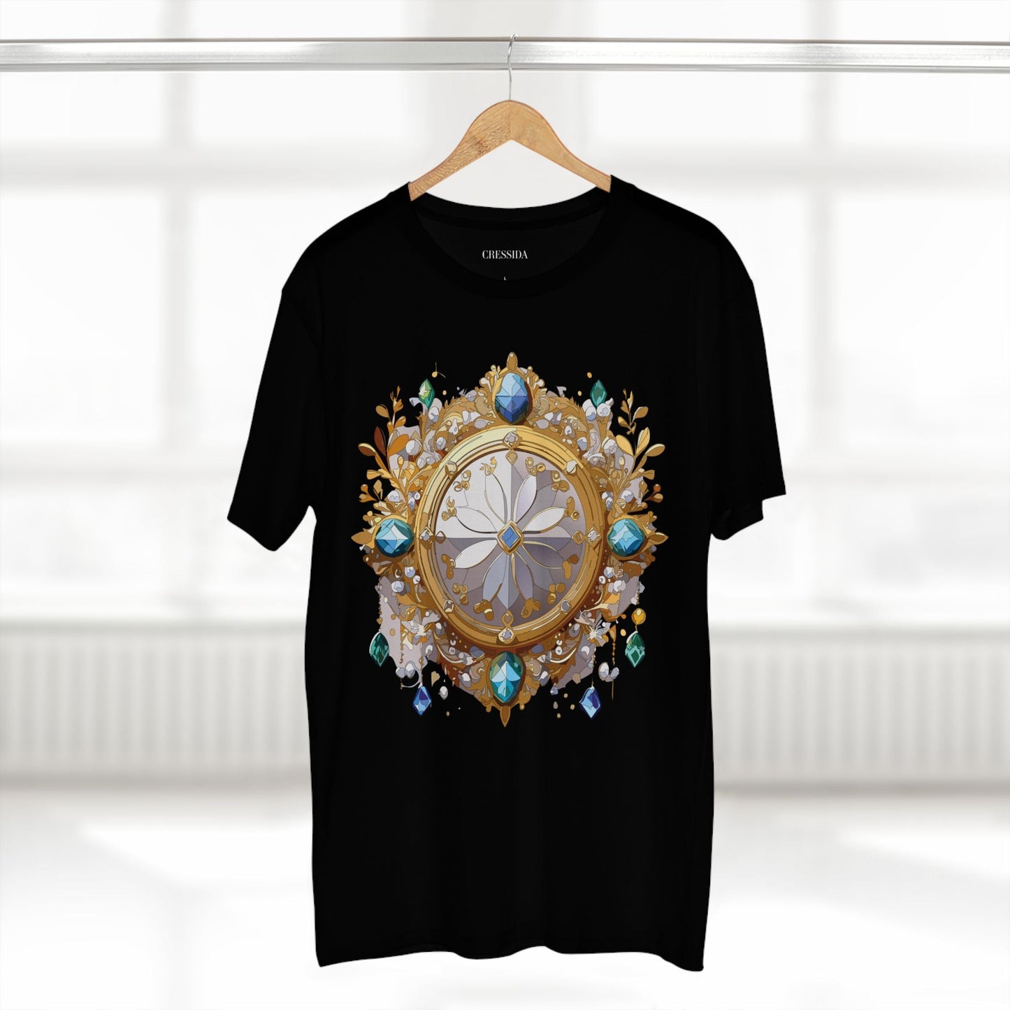 Medallion Graphic T-Shirt Unisex 100 Cotton With Gold Art Design Medal Tee 13