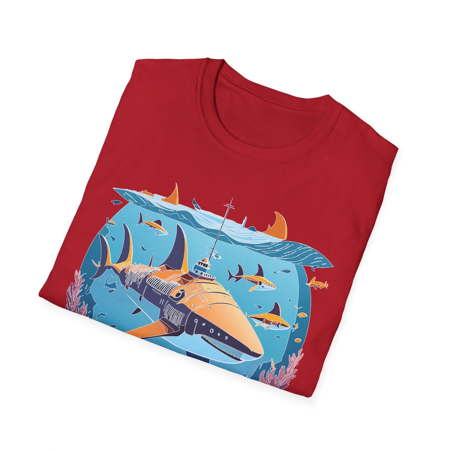 Ocean Graphic Unisex Softstyle Cotton Tee 9