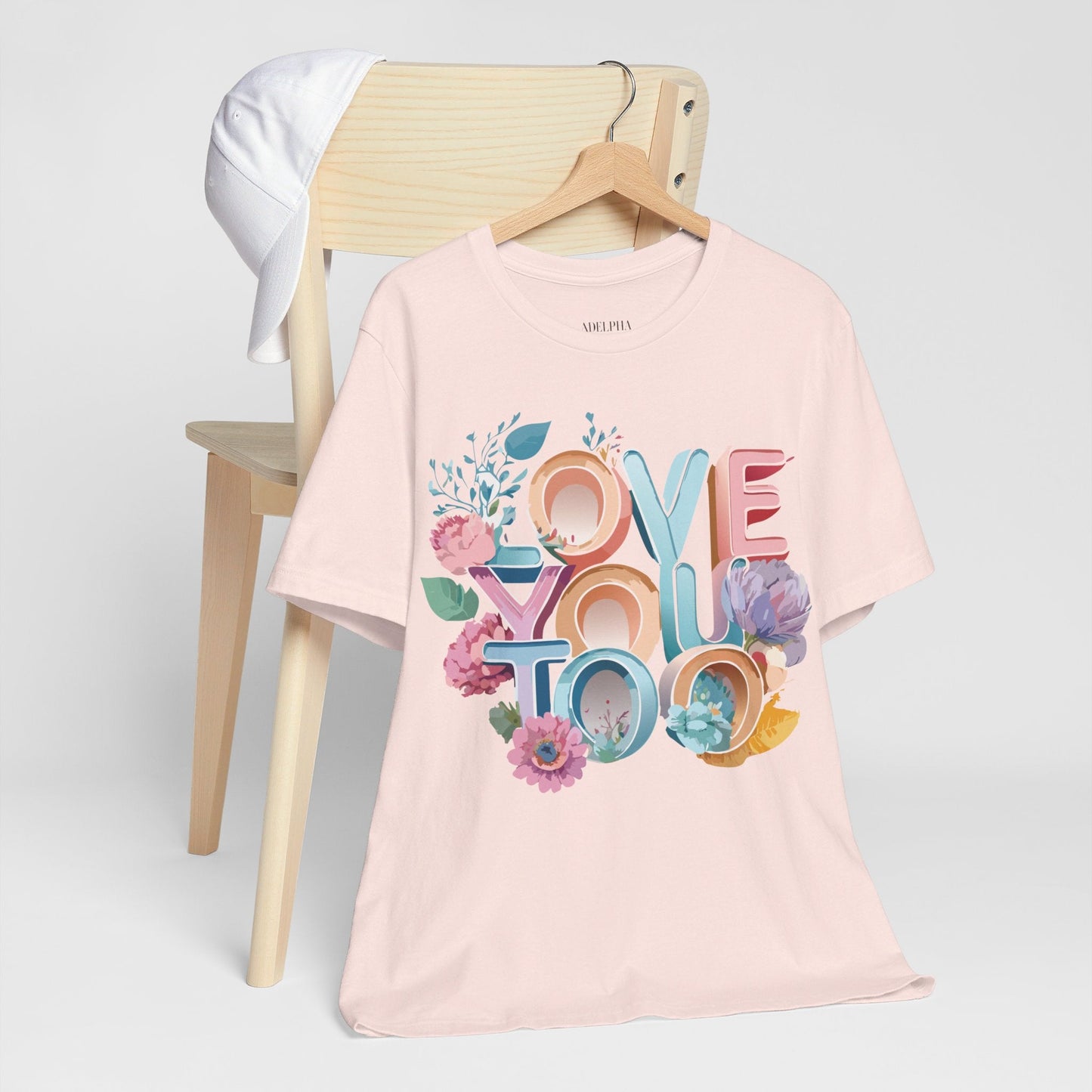 Valentine Day Graphic Unisex 100 Cotton Vintage Artwork with Love and Flower Design Tee 39