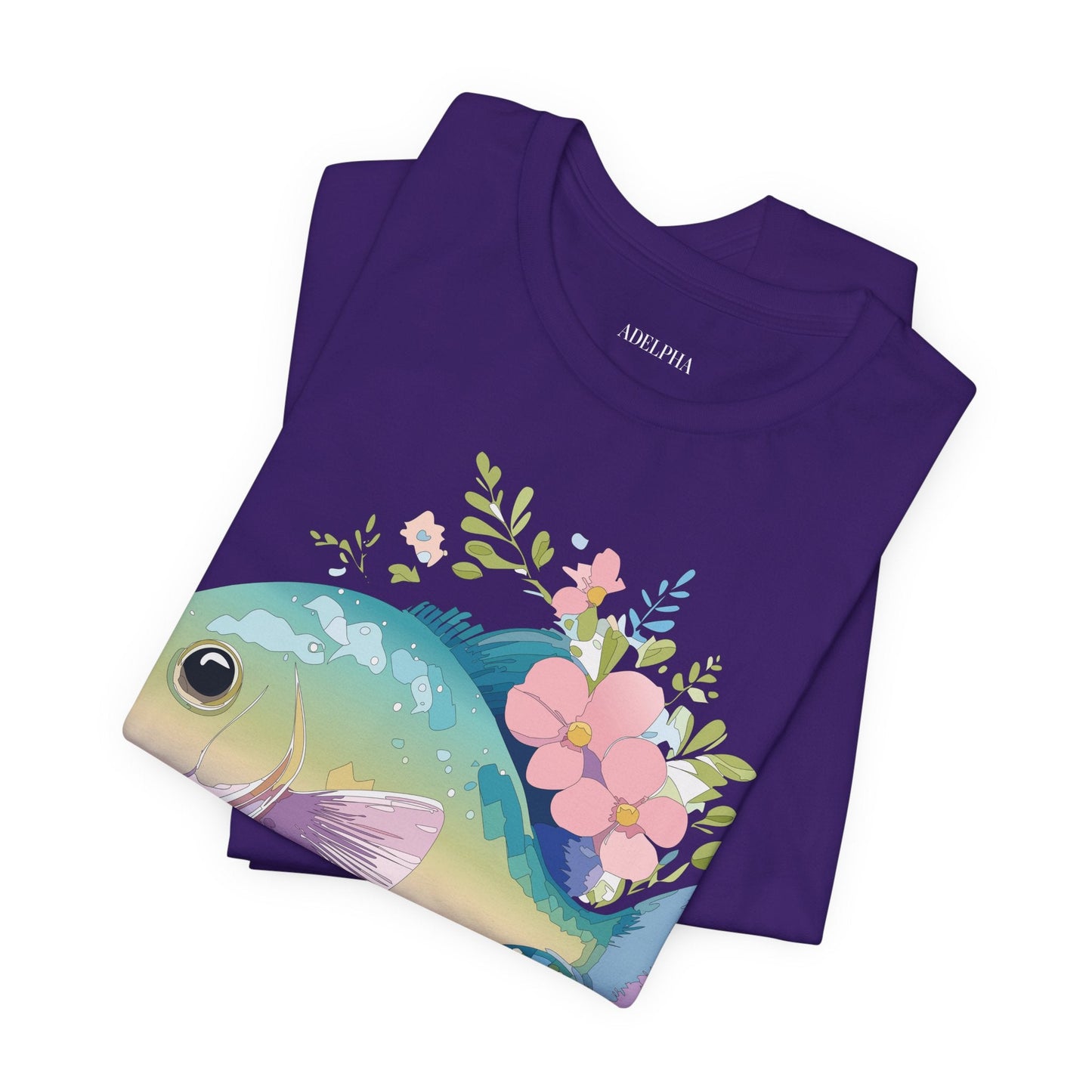 Fish Graphic Unisex 100 Cotton Vintage Artwork Tee 1