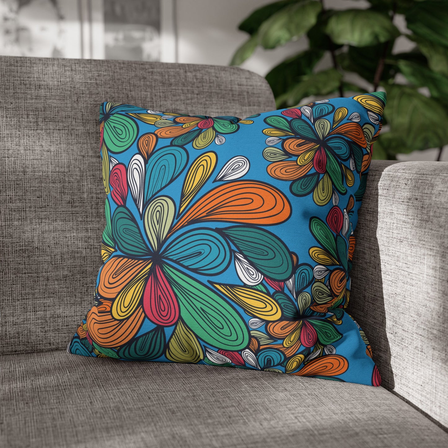 Floral Poly Pillowcase