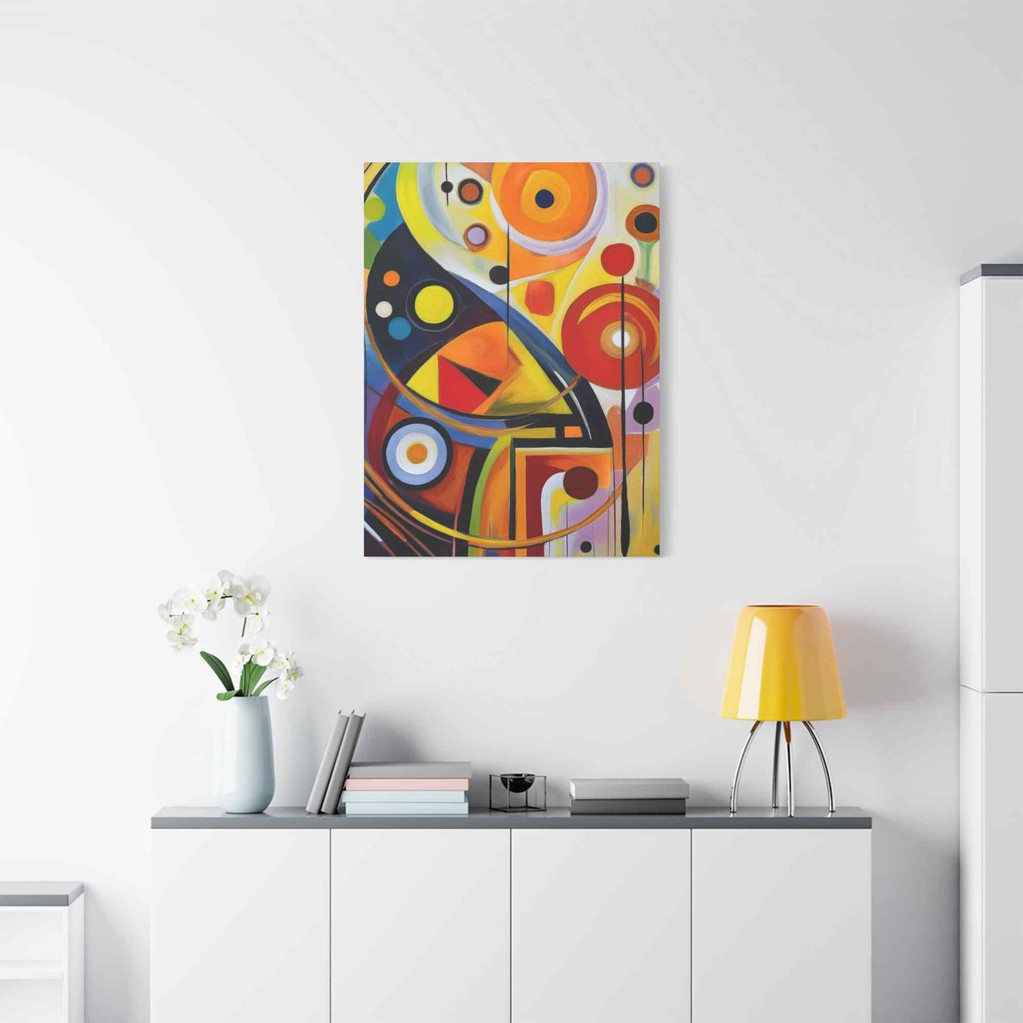 Abstract Painting Print Canvas 20x24,20x30,24x30, 24x32,24x36,30x40, 32x48,36x48,40x60 Pine-Wood Inner Frame ABS-7