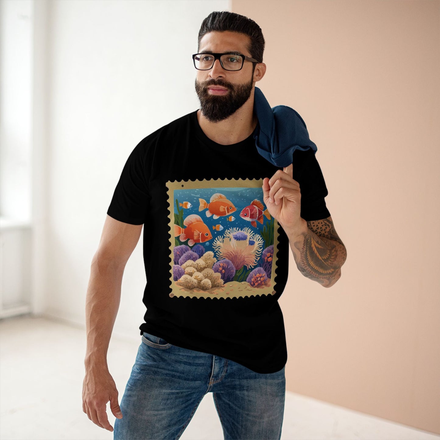 Stamp Shirt Postage Stamp Tee PS20 Unisex Premium Cotton Art Tee Retro2Nova Collection