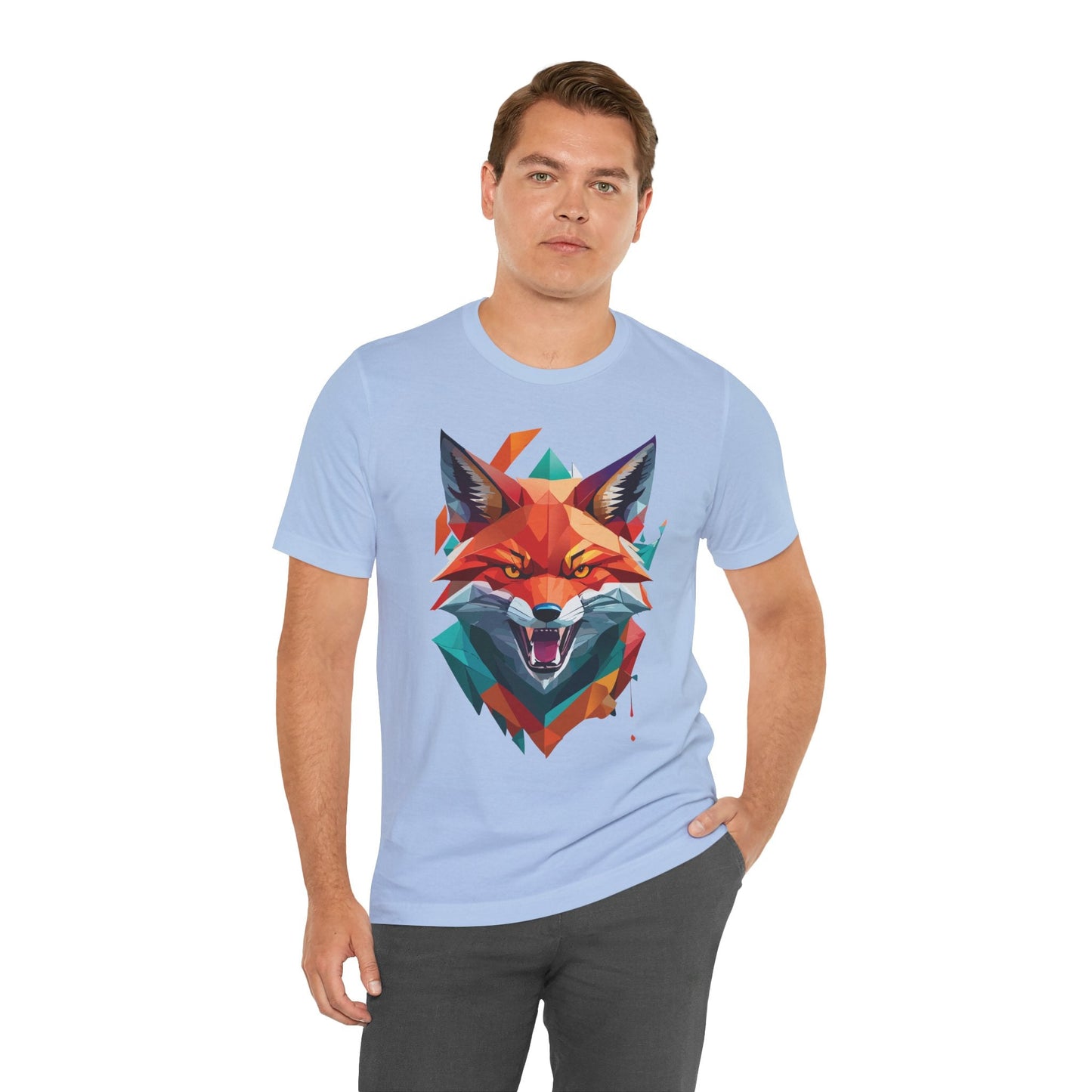 Unisex Animal Print Tee Shirt With Wild Animals Art Design For Men Women Soft Cotton