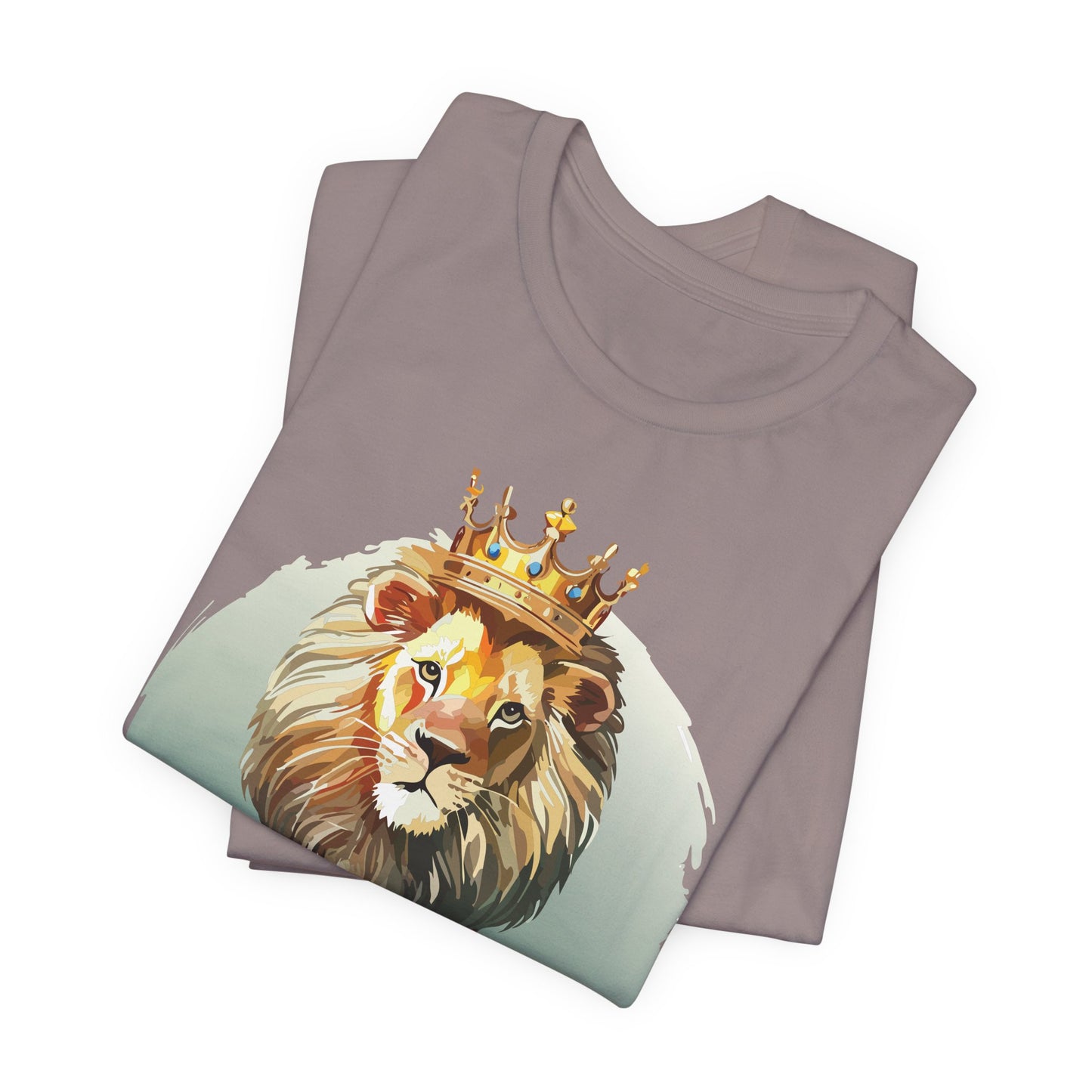 Regal Lion Short Sleeve Tee, Animal Shirt, Lion Tee, Unisex Top, Birthday Gift, Shirt with Animal design