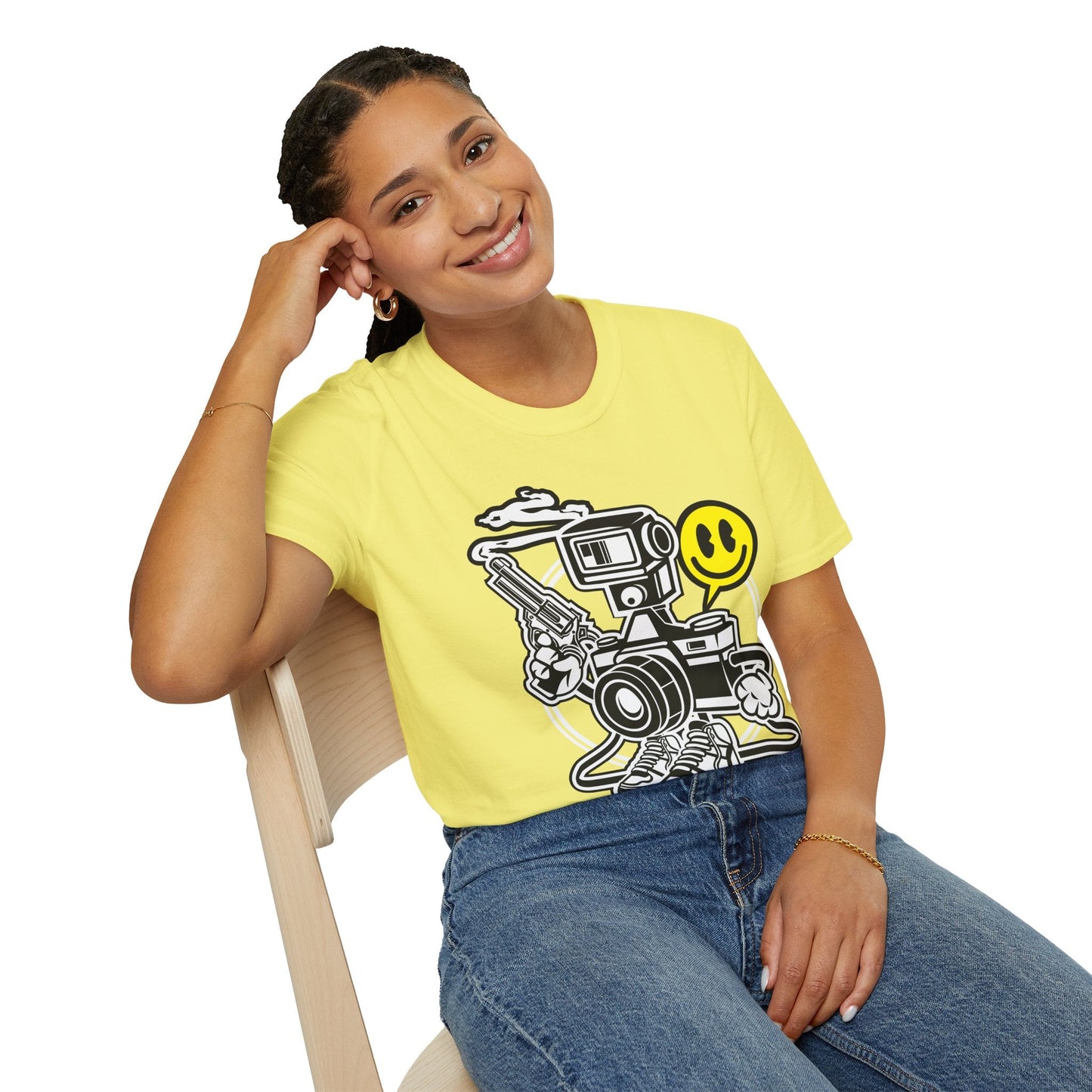 Cartoon T Shirt Animation Graphic Tee Unisex Funny Tee Shirt Gildan Softstyle 64000