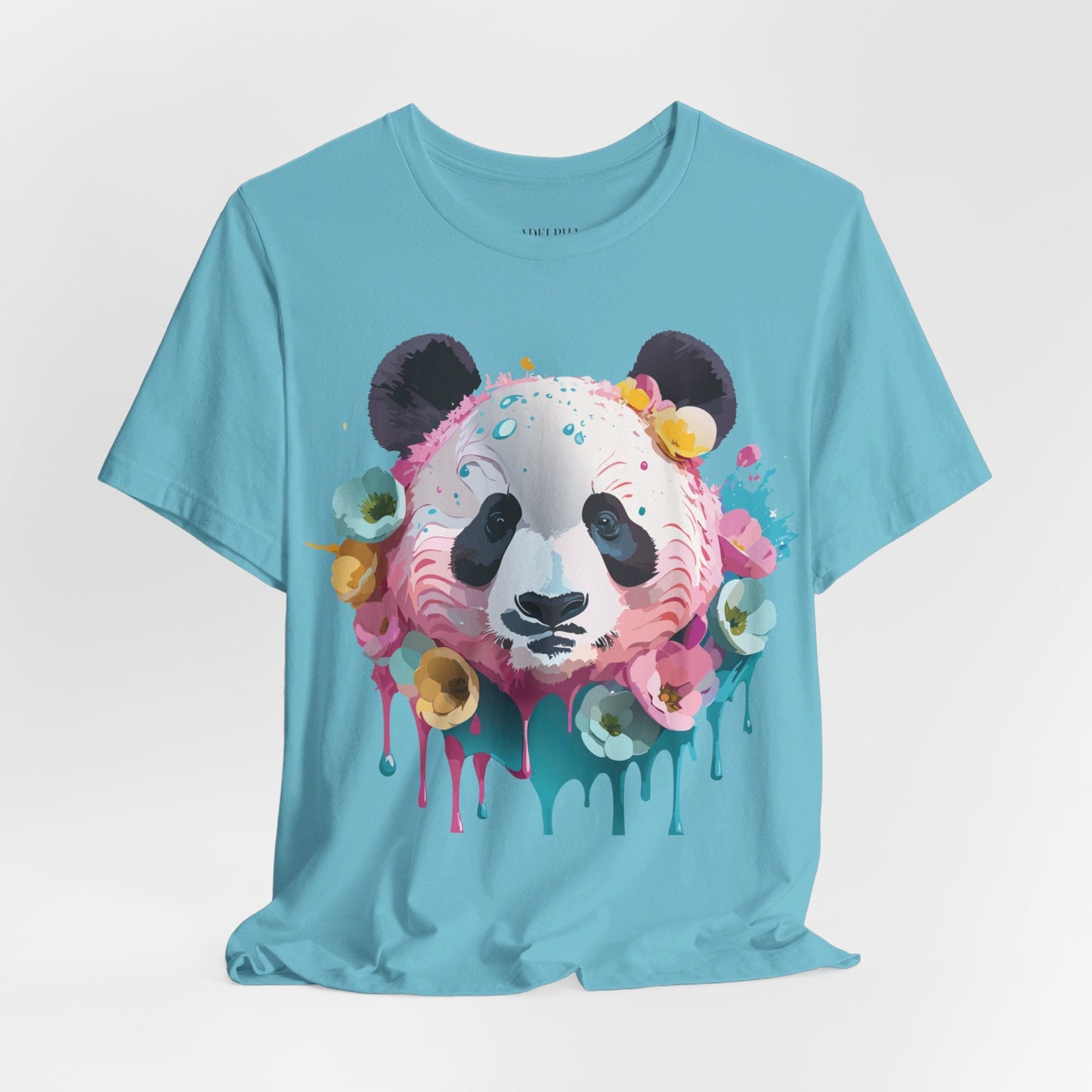 Panda Graphic Unisex 100 Cotton Vintage Art with Animal T-Shirt 6