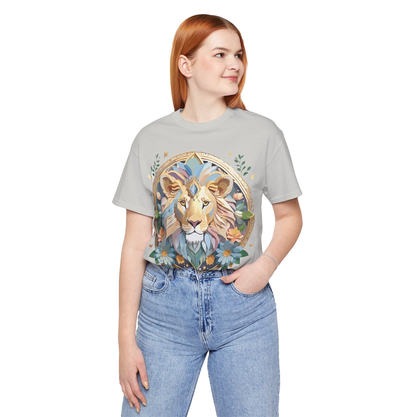 Medallion Graphic Unisex 100 Cotton Vintage Animal Medal Artwork Tee 3