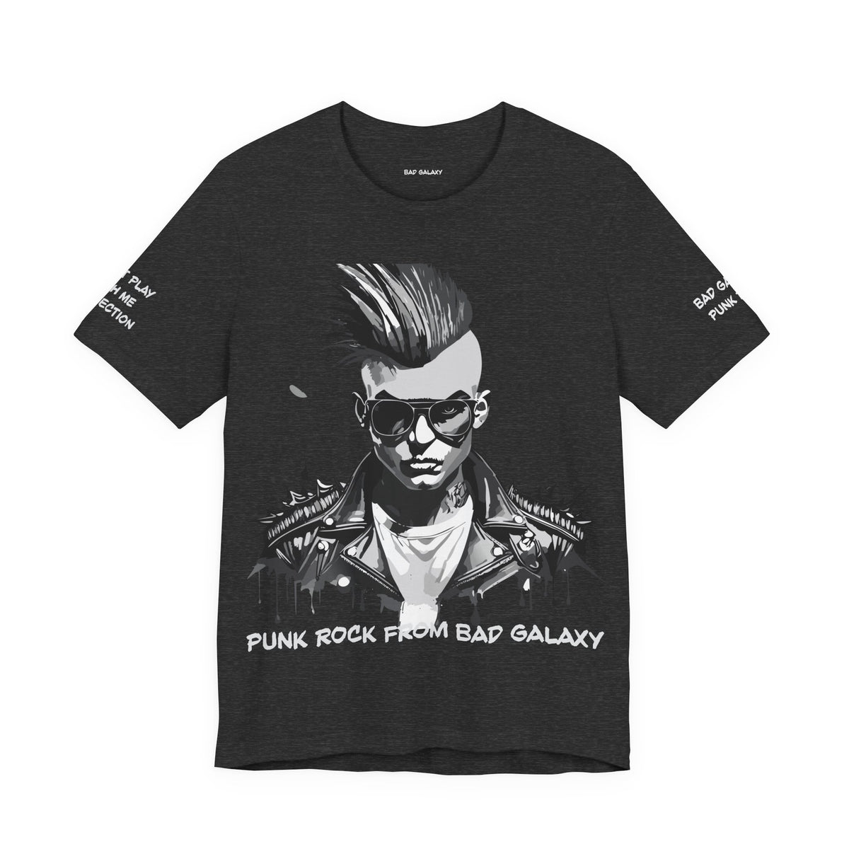 Punk Rock Graphic Unisex Cotton Bella+Canvas Tee with Art Design b23