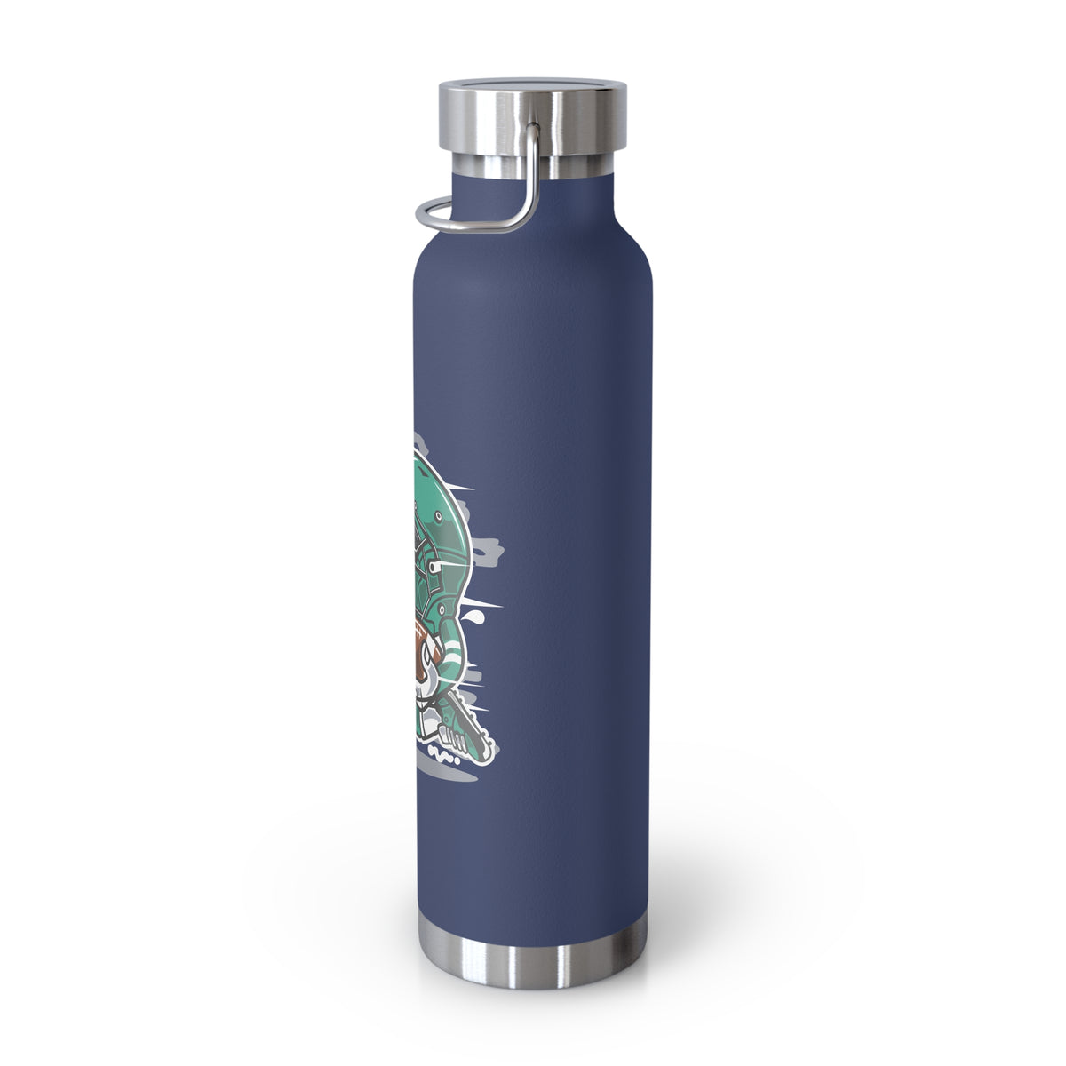 22oz Copper Insulated Water Bottle with Cartoon Design - CV22