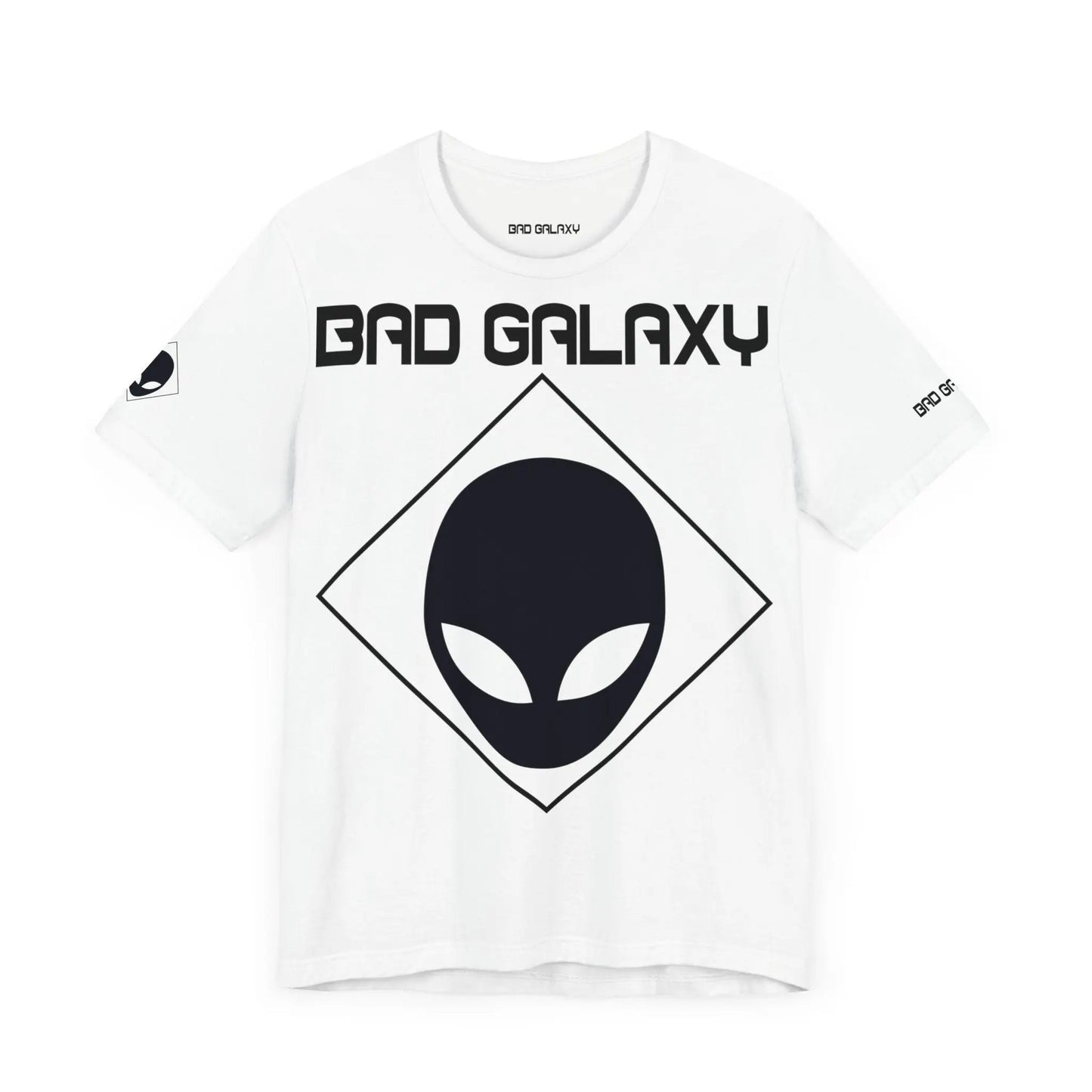 Bad Galaxy Alien Graphic Tee Shirt 100 Percent Cotton Lightweight Eco Friendly Wear