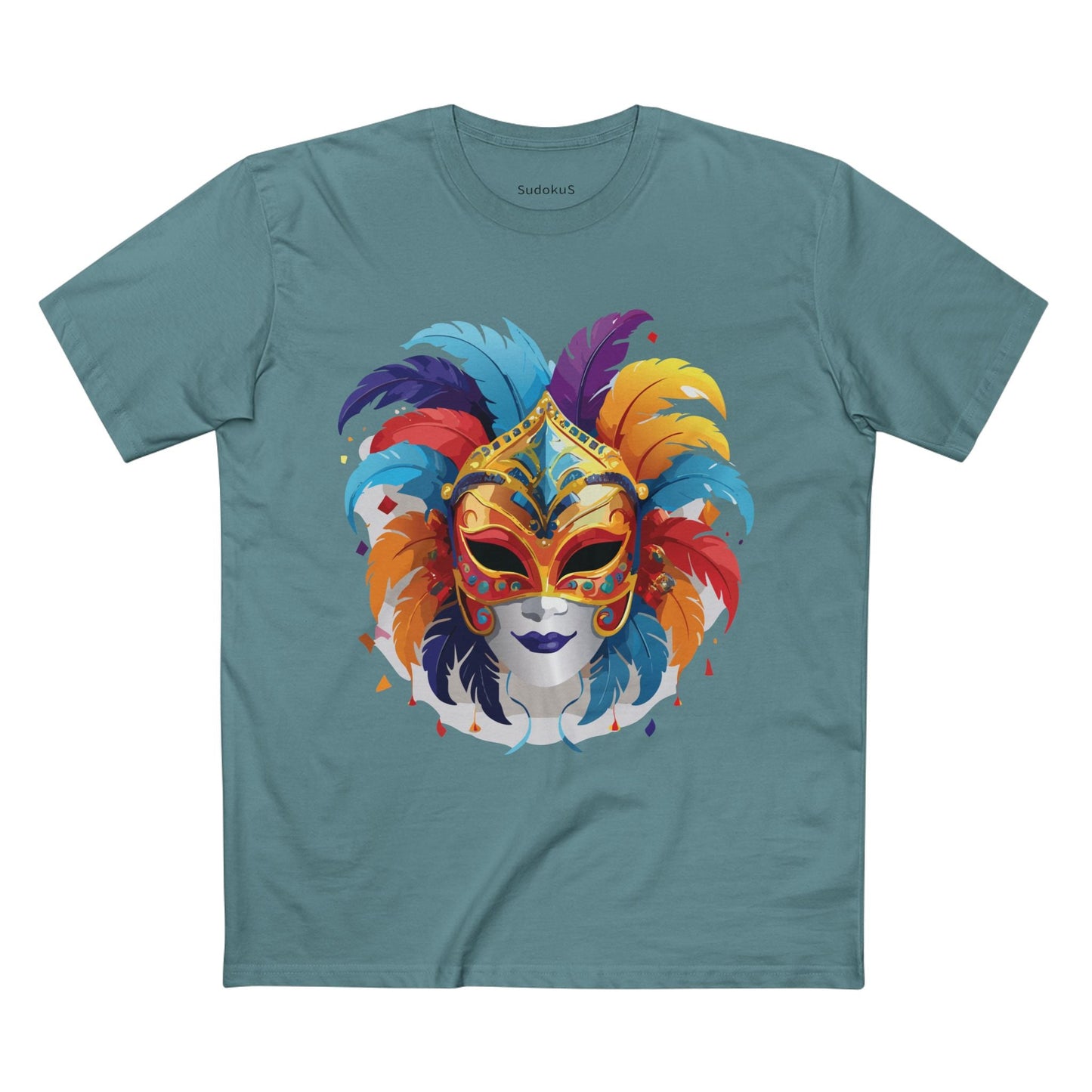 Mask Graphic Unisex 100 Cotton Staple Tee 11