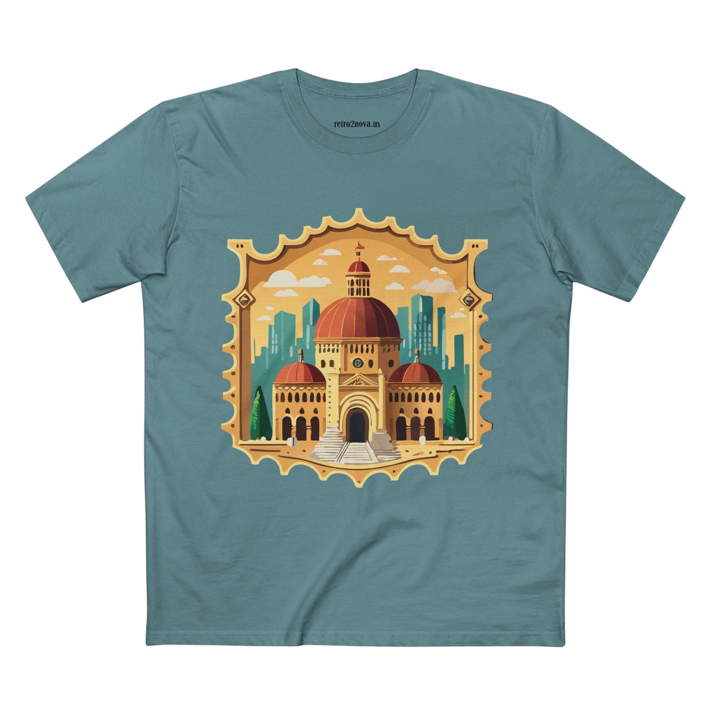 Stamp Shirt Postage Stamp Tee Unisex Premium Cotton With Original Art Design From Retro2Nova