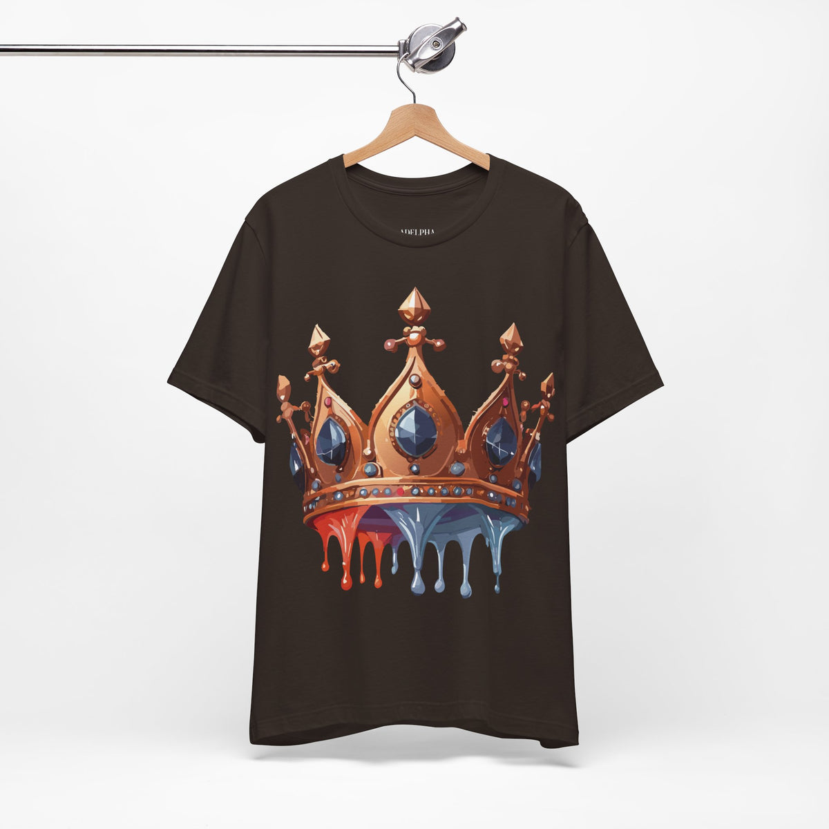 Crown Graphic Unisex Cotton Bella+Canvas Tee with Art Design n115