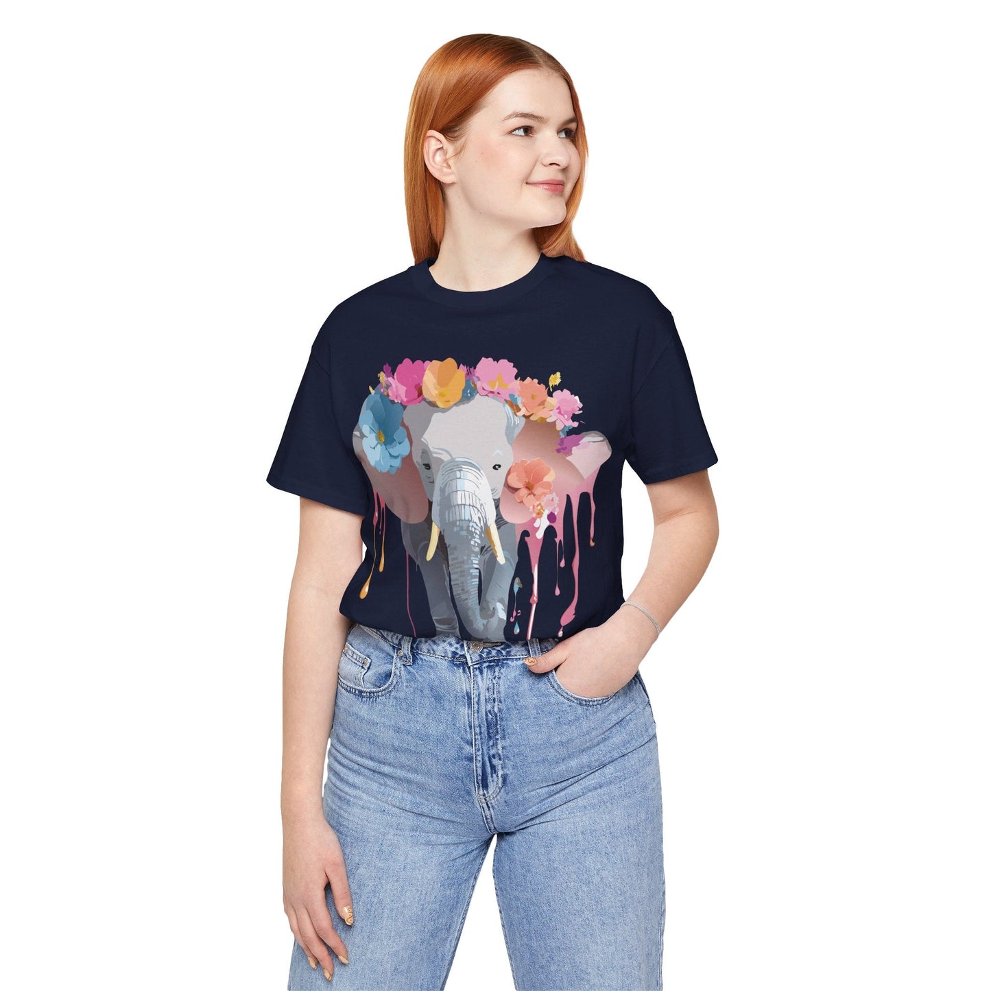 Vintage Inspired Adelpha Elephant Graphic T Shirt Unisex Short Sleeve Premium Artwork