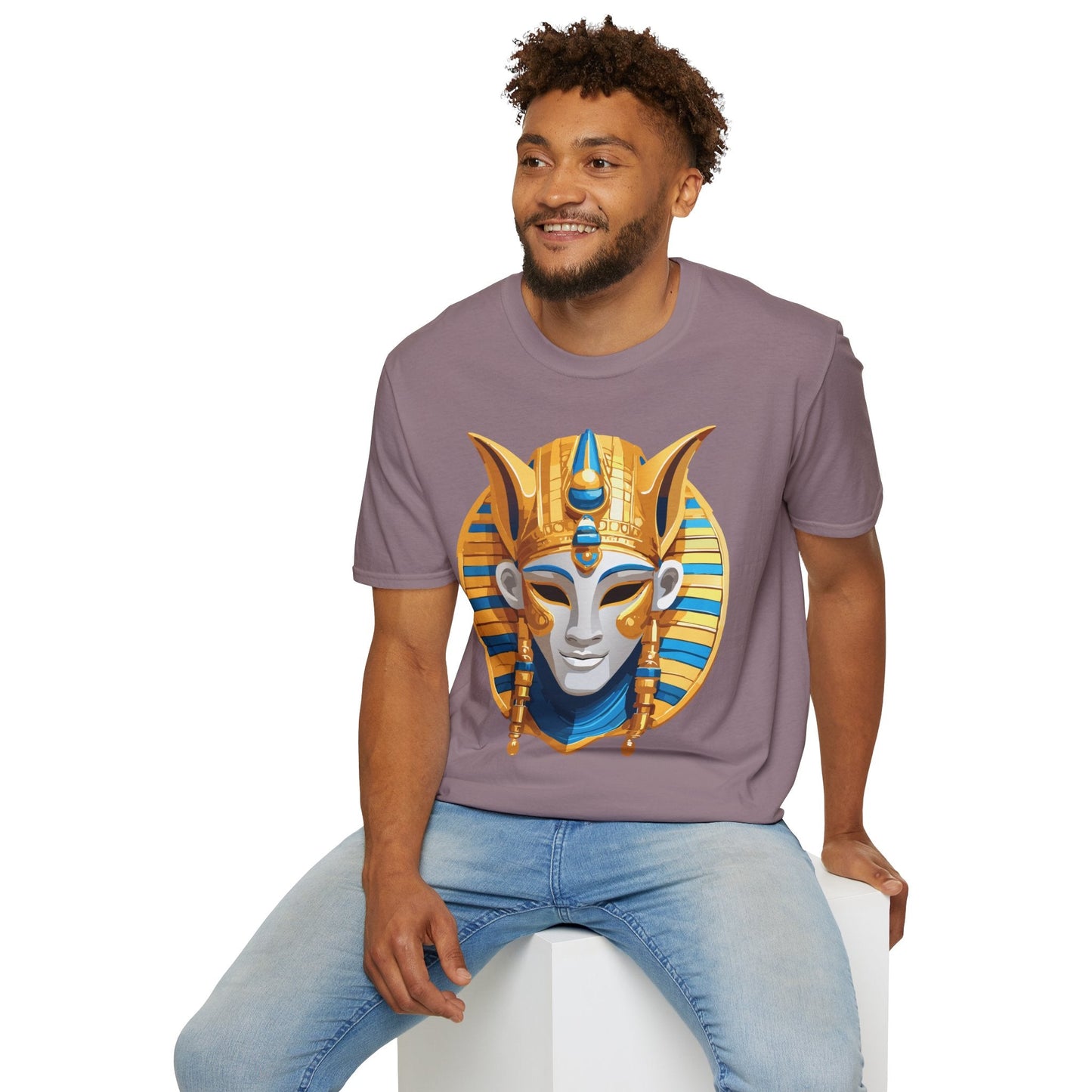 Mask Tee Shirt Unisex Masquerade Design Artwork Gildan Softstyle 64000 Cotton Tee