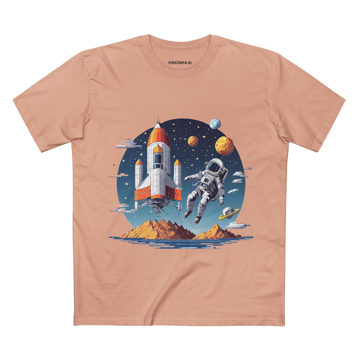 Cosmos Astronaut Graphic Tee Staple Unisex 100 Cotton Tee Shirt - CS-44