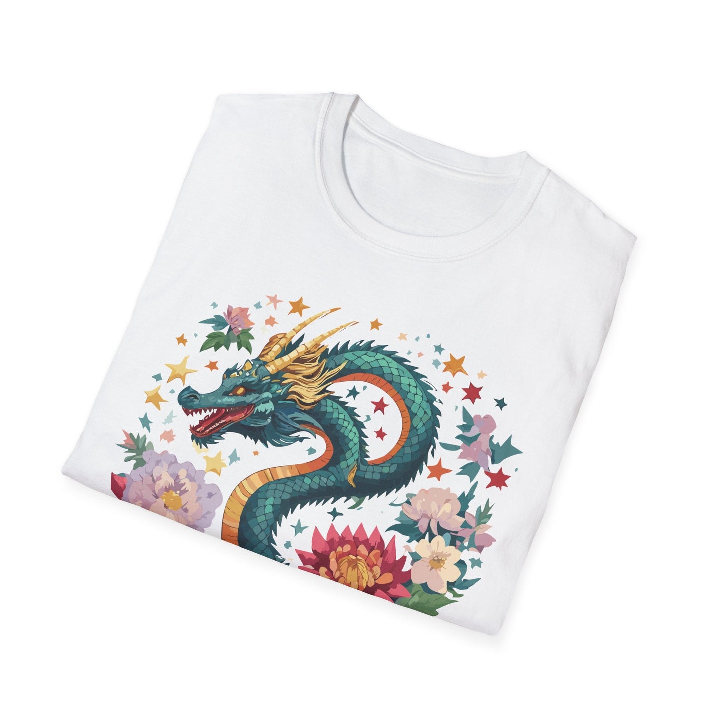 Dragon Graphic Unisex 100 Cotton Tee with Animal Artwork Design 4
