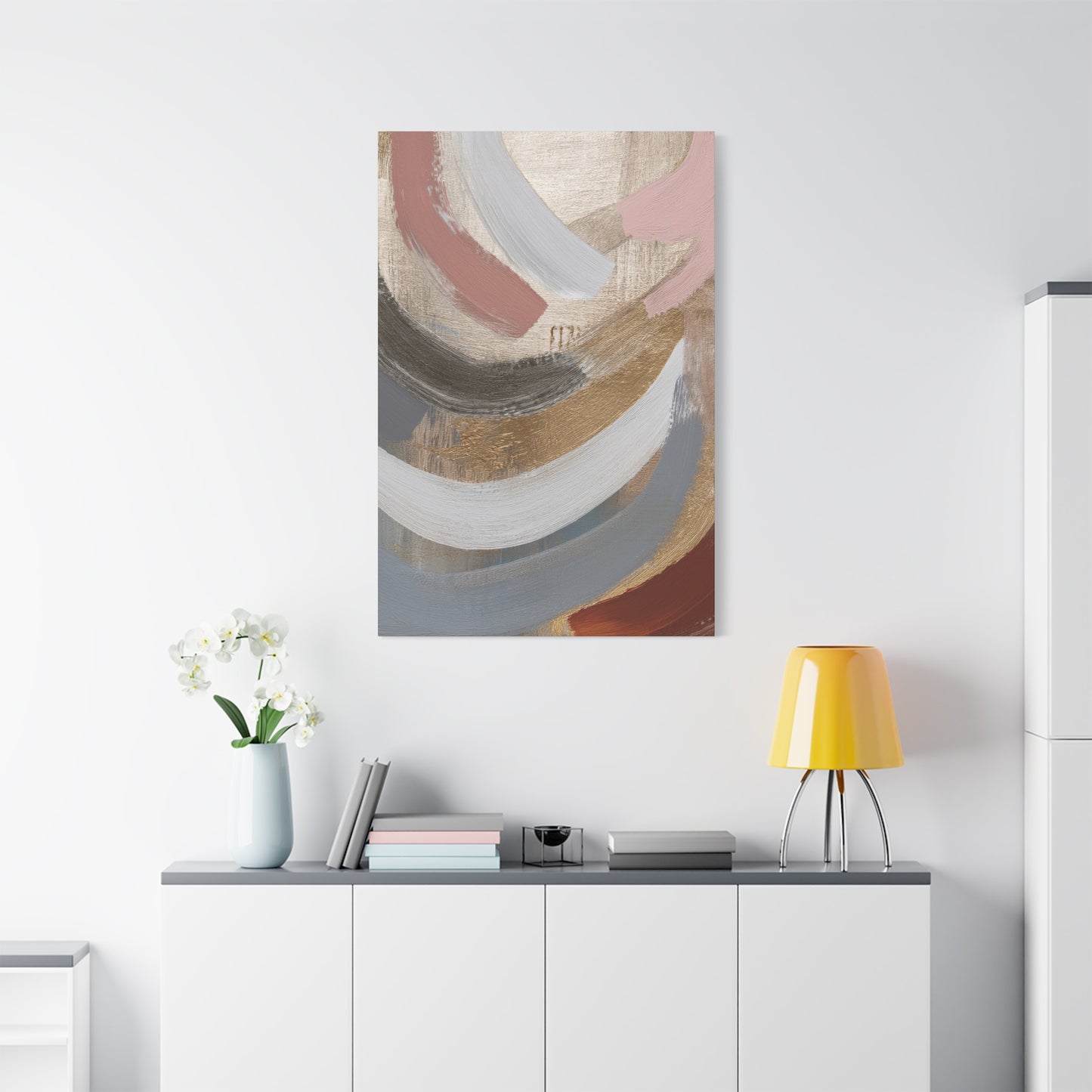 Abstract Pastel Painting Print Canvas 20x24,20x30,24x30 24x32,24x36,30x40 32x48,36x48,40x60 Pine-Wood Inner Frame ABS-90