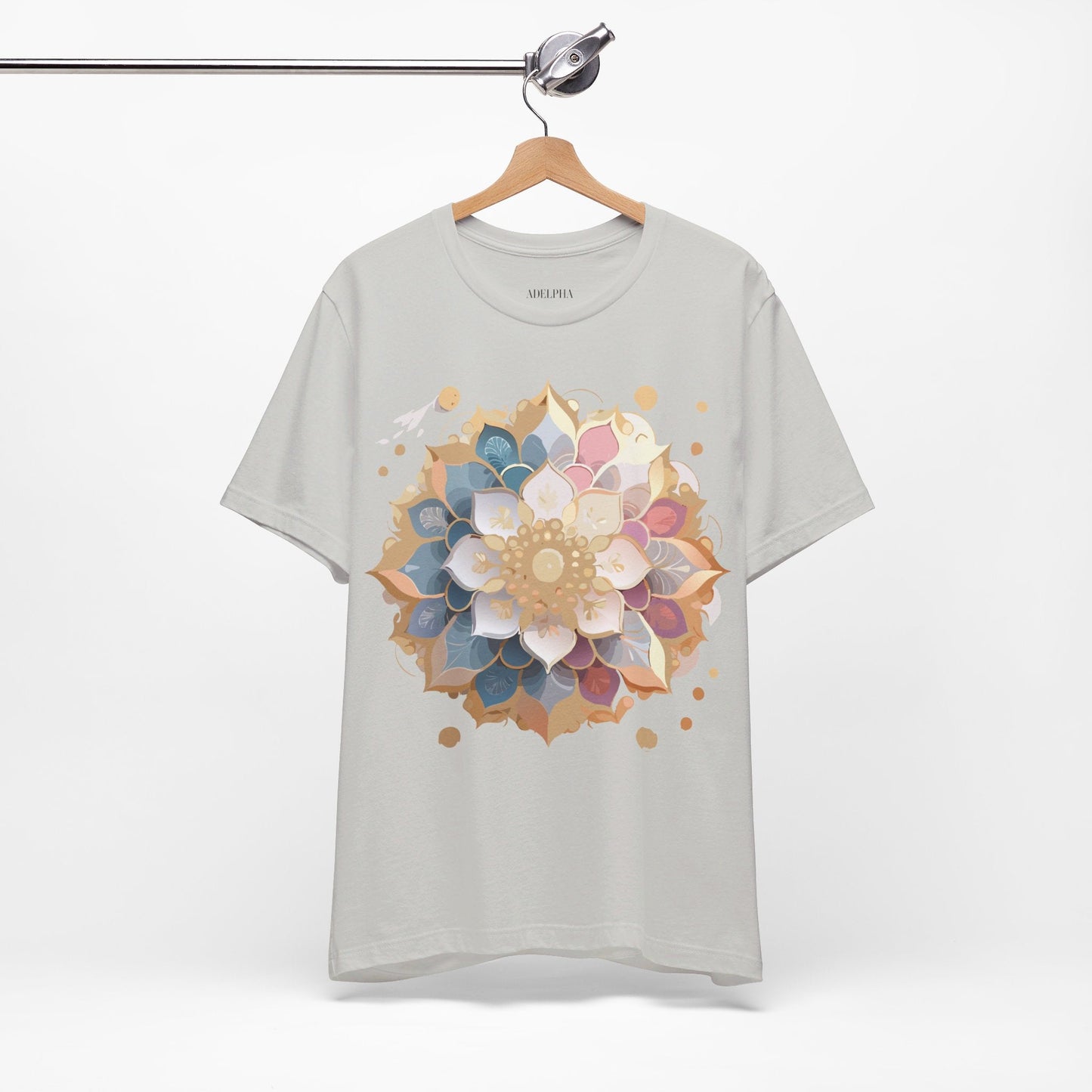 Mandala Graphic Tee For Men And Women By Adelpha Unisex Short Sleeve Art Design Shirt