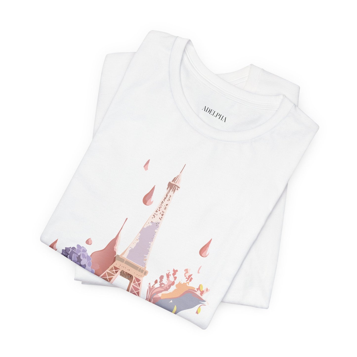 Paris Tourist Shirt Unisex Graphic Tee Vintage Inspired Artwork by Adelpha Short Sleeve Jersey