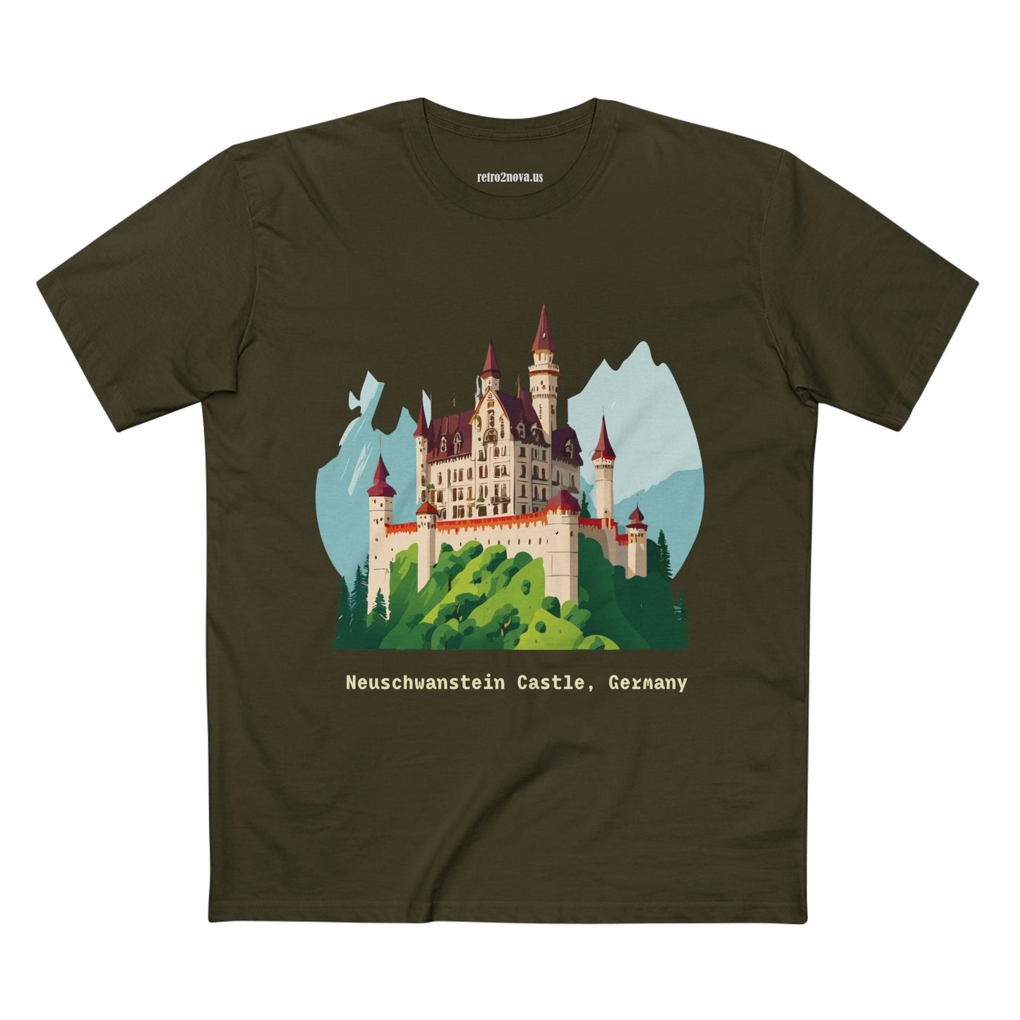 Germany Travel Shirt Unisex Premium Cotton Tee With Original Retro2Nova Art Design Daily Comfort