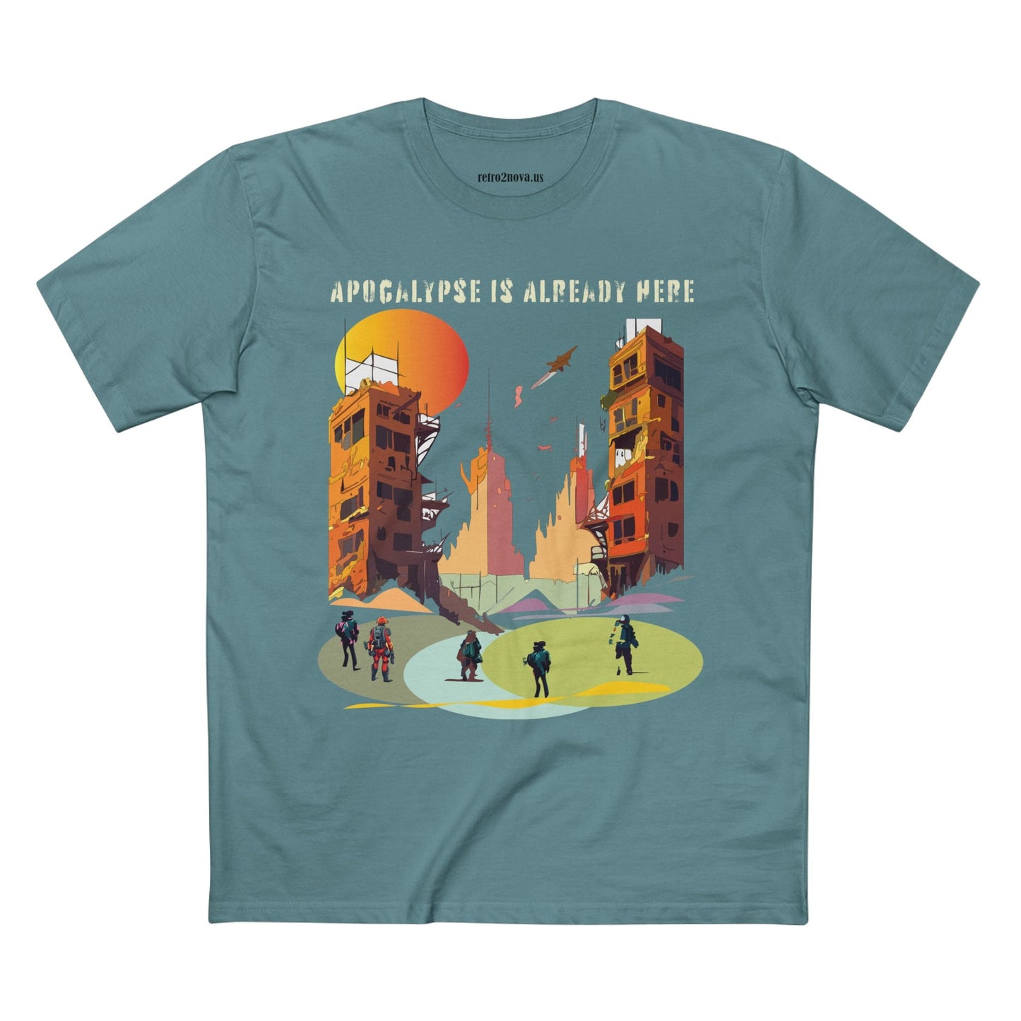 Cataclysm Doomsday Shirt Unisex Premium Cotton Tee With Original Art Design From Retro2Nova