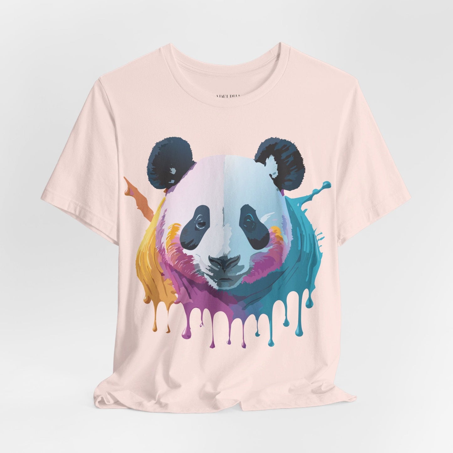 Panda Shirt Unisex Graphic Tee Vintage Inspired Artwork By Adelpha Jersey Short Sleeve