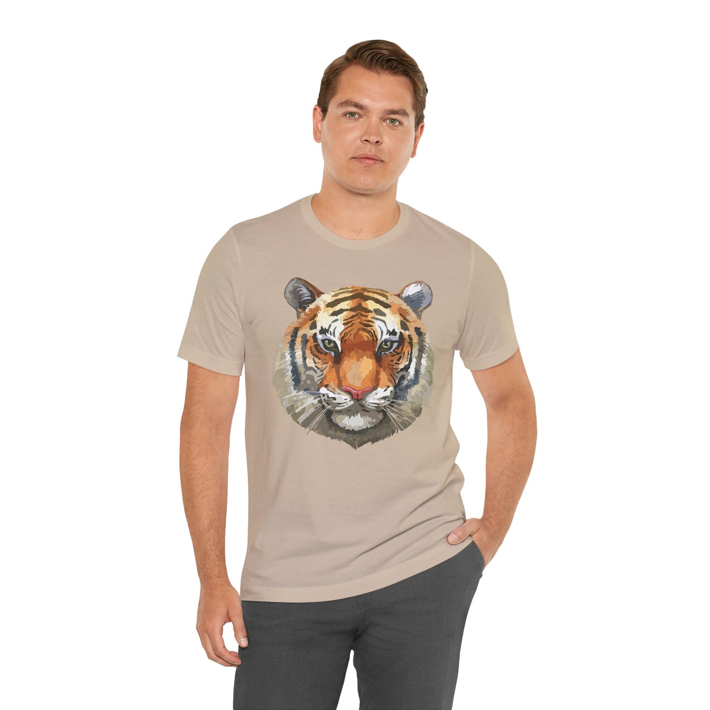 Unisex Tiger Tee, Animal Shirt, Tee Shirt with Tiger, Safari T-Shirt, Animal Tees, Big Cat Shirt, Safari T-Shirt 4