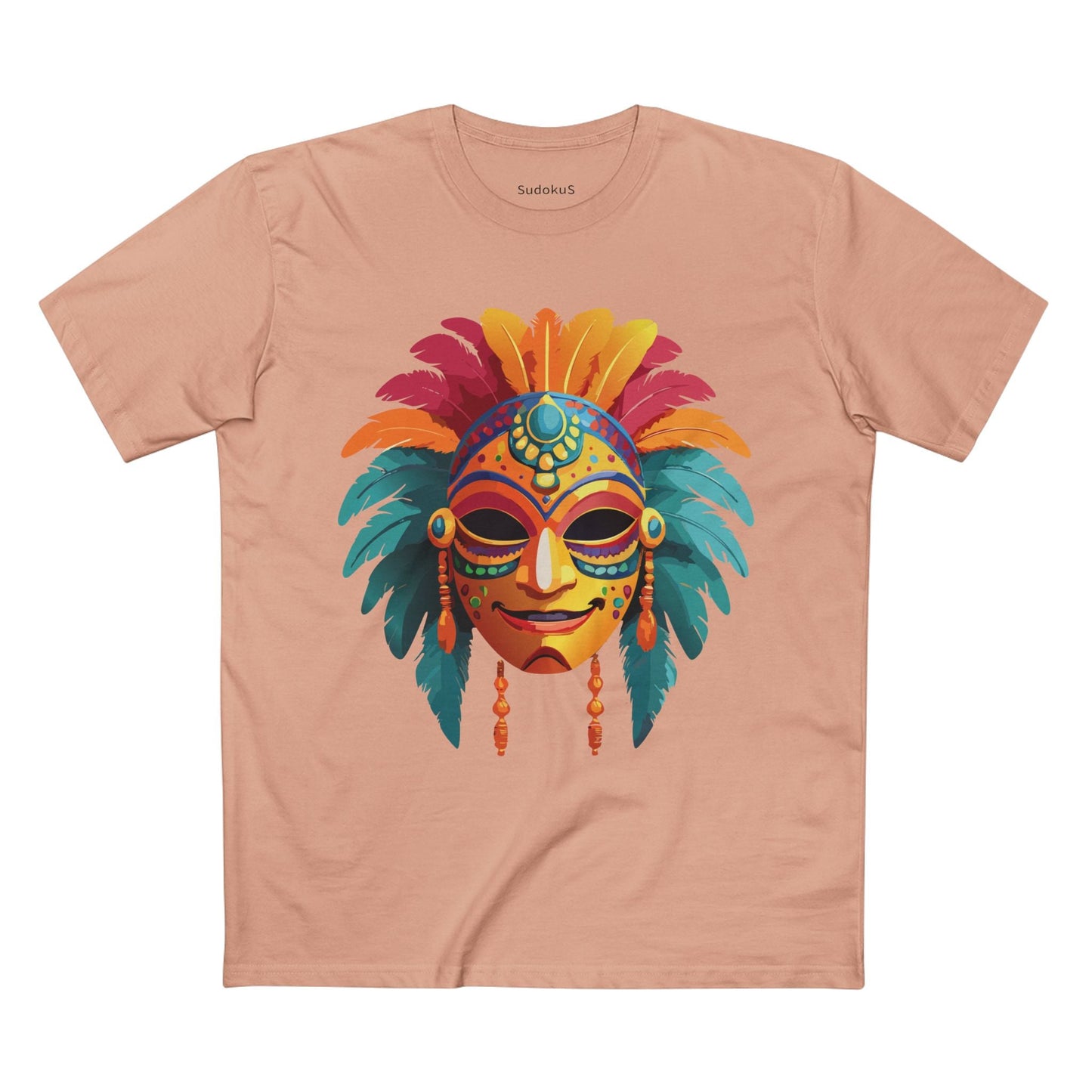 Mask Graphic Unisex 100 Cotton Staple Tee 5