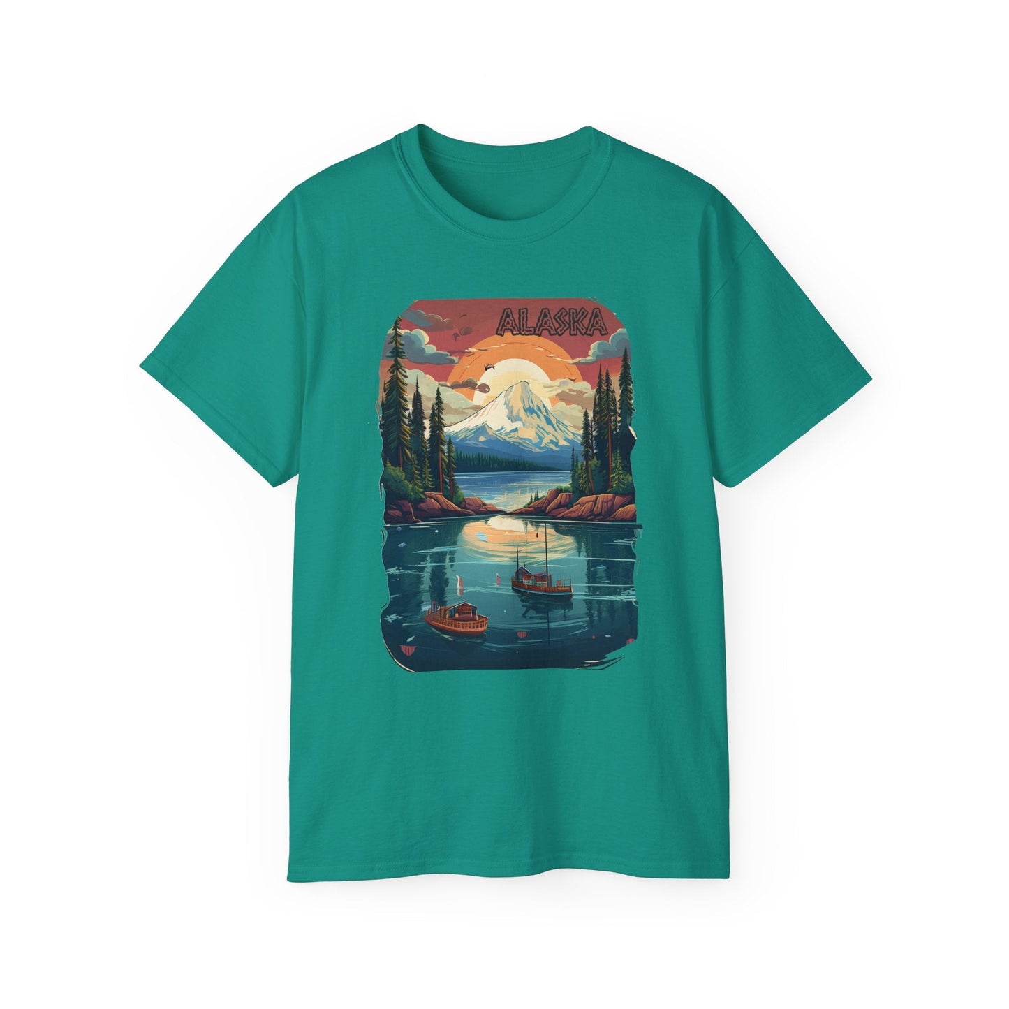 Alaska Graphic Unisex Cotton T‑Shirt 3