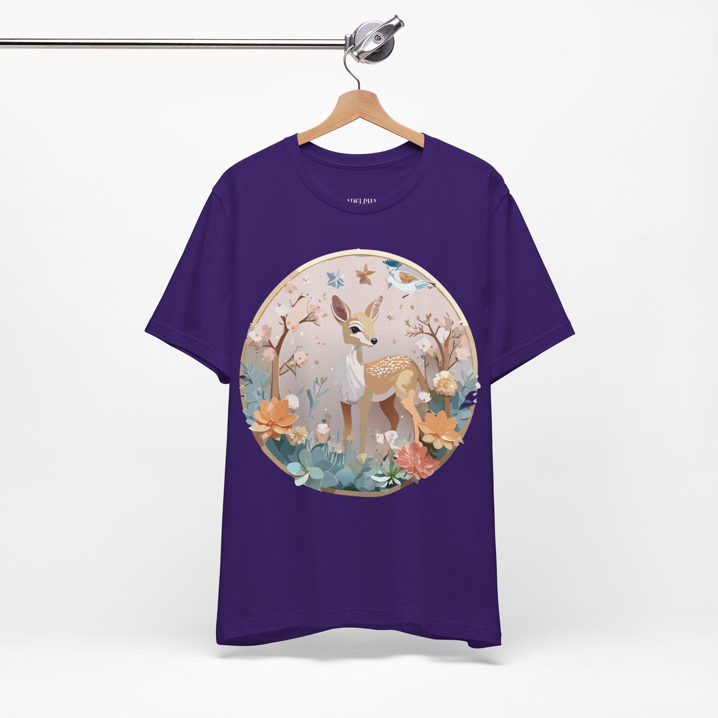 Adelpha Medallion Shirt Unisex Graphic Tee Vintage Inspired Art Design Short Sleeve T Shirt