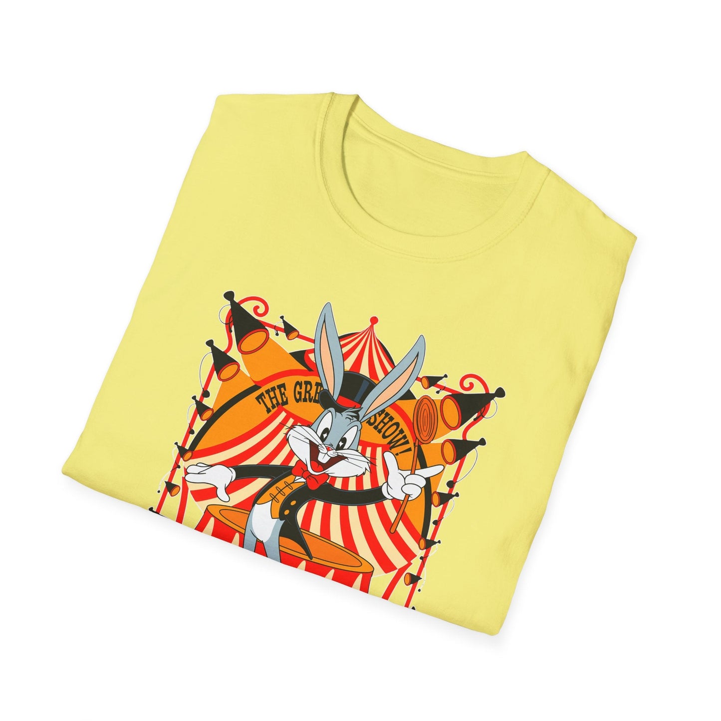 Bugs Bunny Unisex Shirt Gildan Softstyle Tee Cartoon Graphic Design 100 Percent Cotton