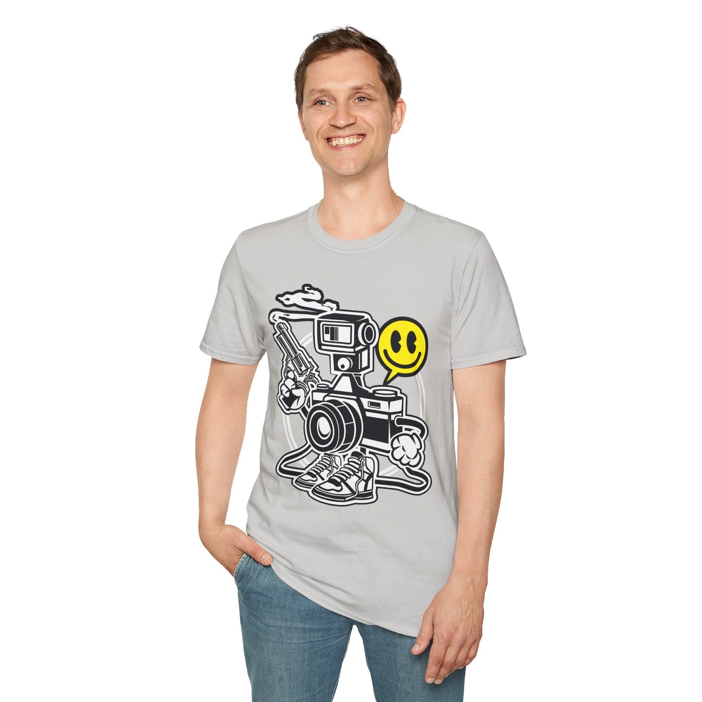 Cartoon T Shirt Animation Graphic Tee Unisex Funny Tee Shirt Gildan Softstyle 64000