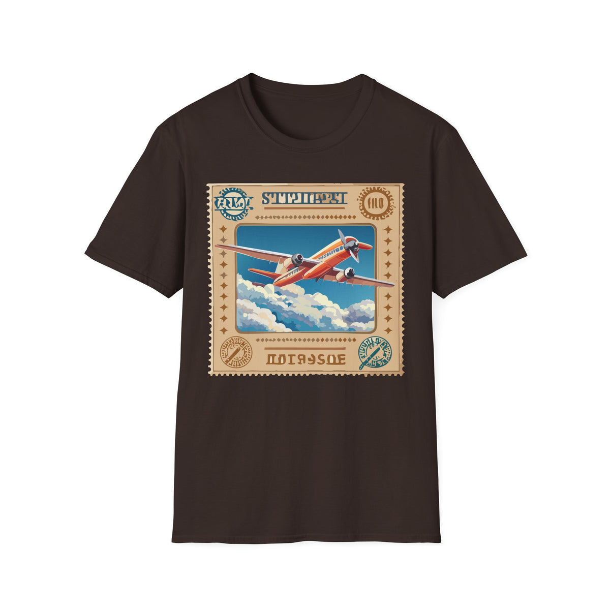 Vintage Airplane Poster T-Shirt | Retro Travel Plane Graphic