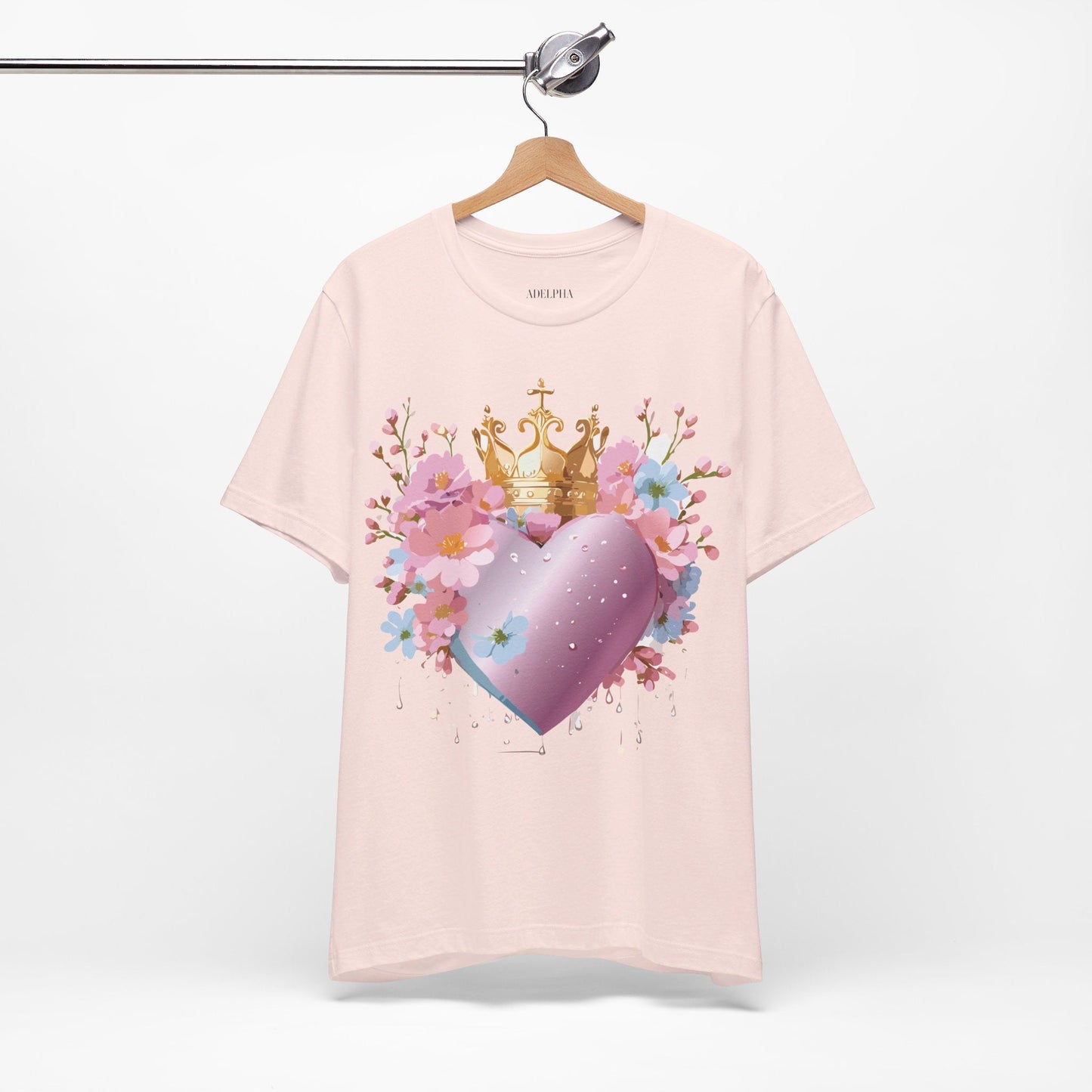 Valentine Graphic Tee Unisex Jersey Short Sleeve By Adelpha Vintage Inspired Artwork