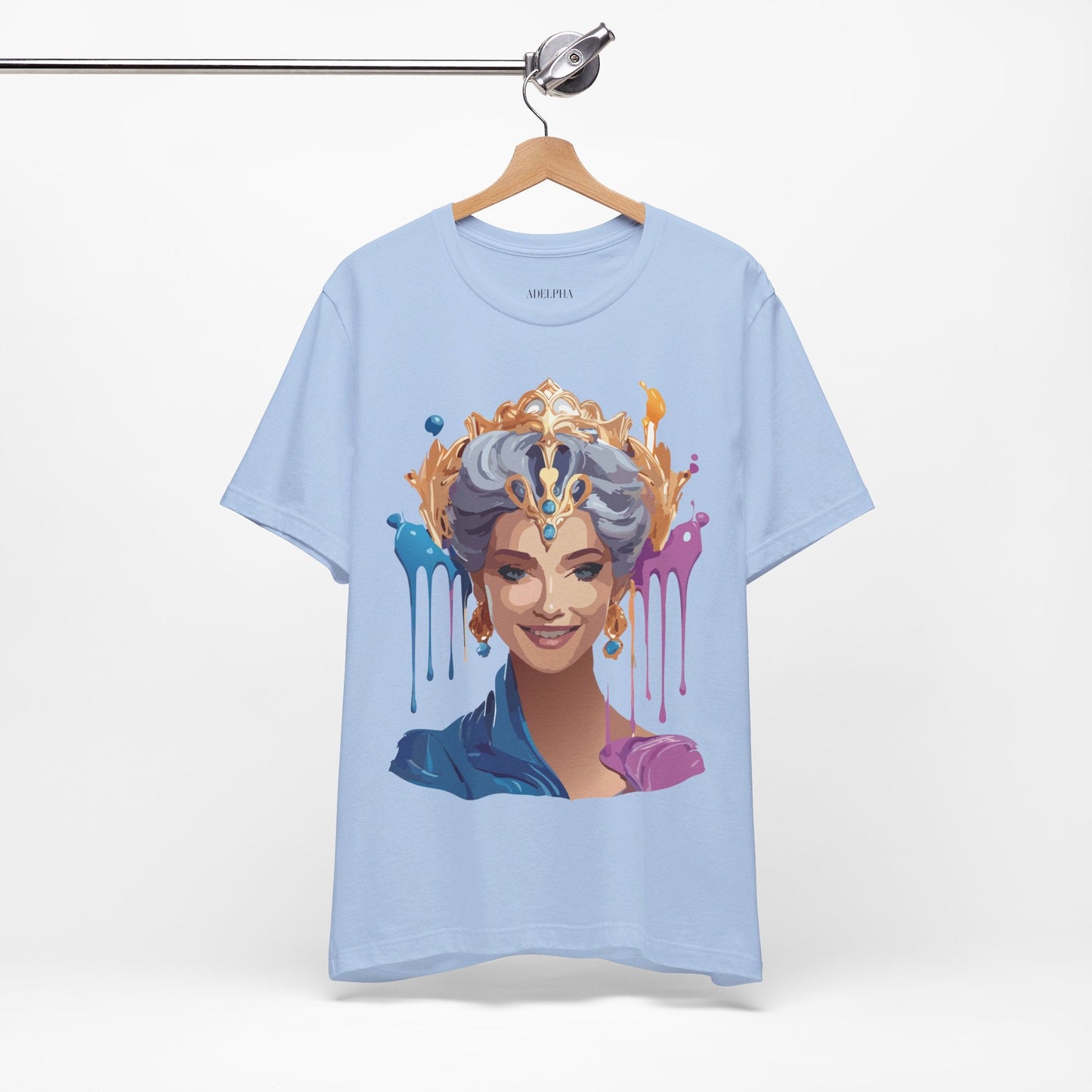 Queen Graphic Tee Unisex Jersey Short Sleeve Adelpha Art Design Vintage Inspired