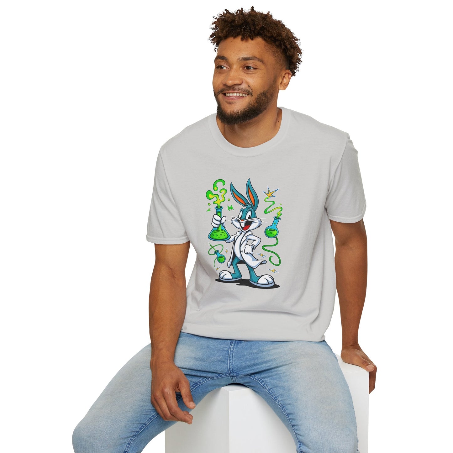 Bugs Bunny T Shirt Cartoon Design Unisex Softstyle 64000 Tee Graphic Shirt Art Design