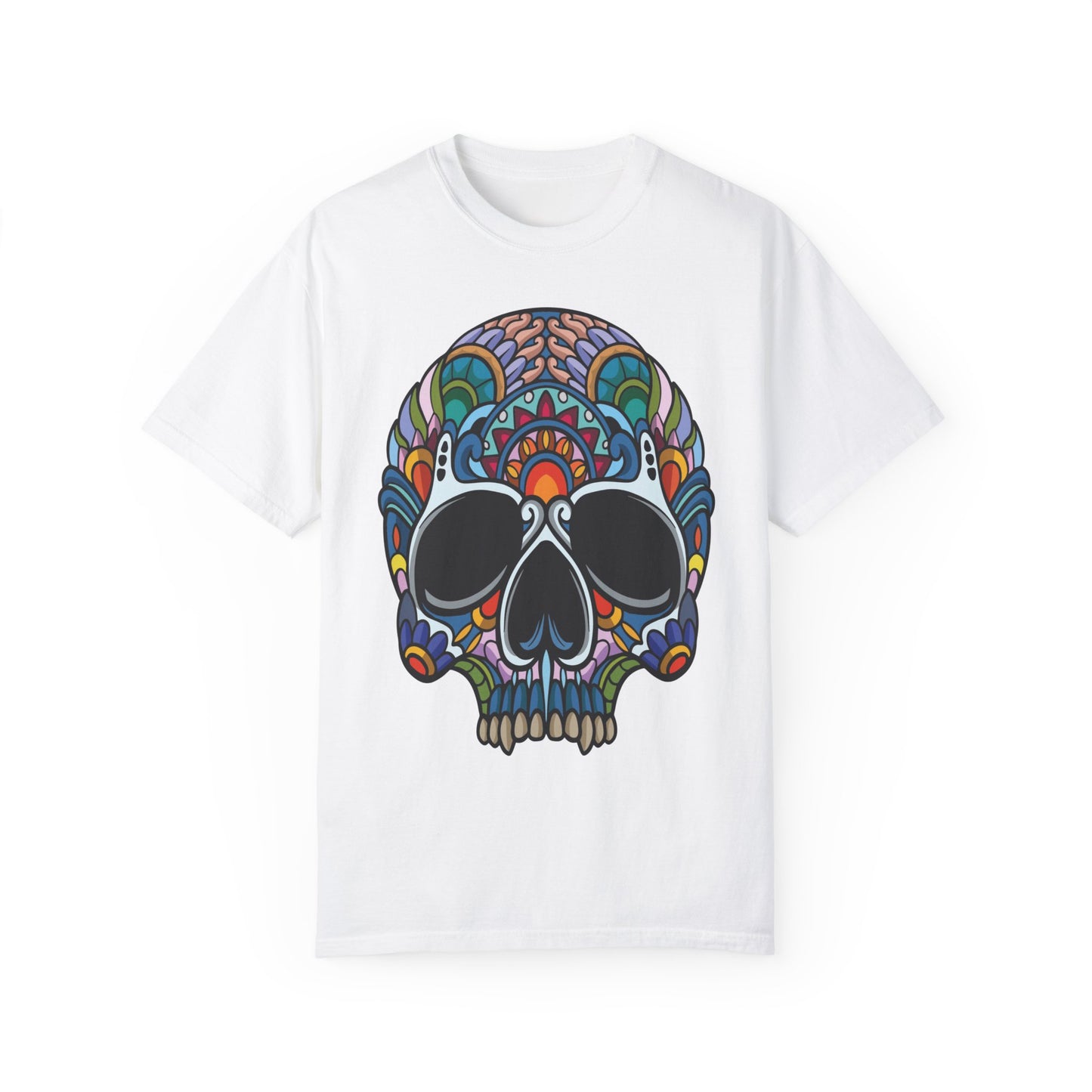 Unisex Cotton Tee Shirt with Skull