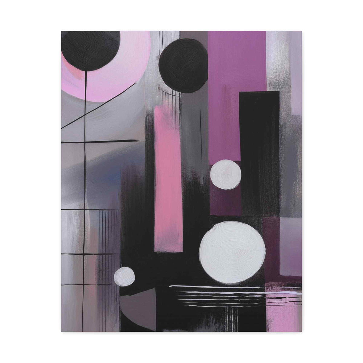 Abstract Geometric Painting Print Canvas 20x24,20x30,24x30 24x32,24x36,30x40 32x48,36x48,40x60 Pine-Wood Inner Frame ABS-44