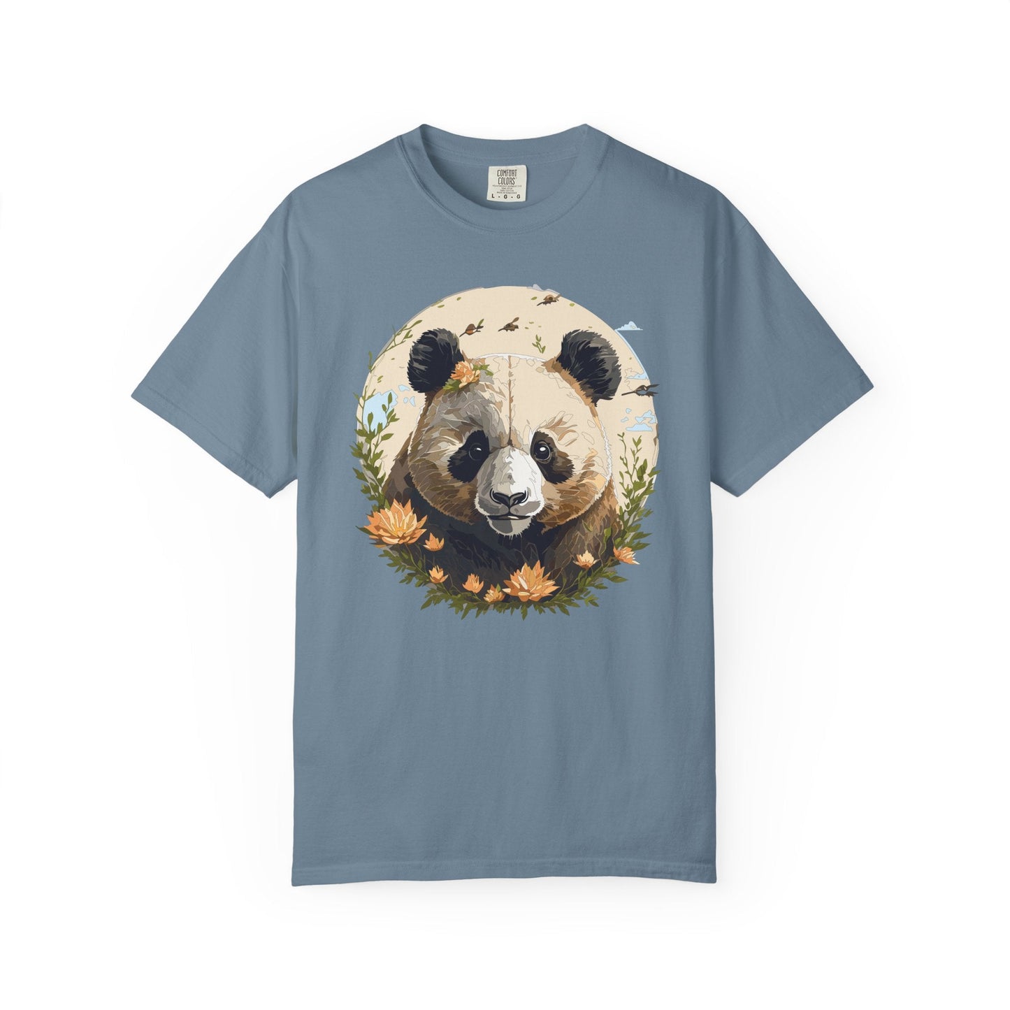 Panda Portrait Graphic T-Shirt Unisex Cotton Floral Animal Art Tee p9