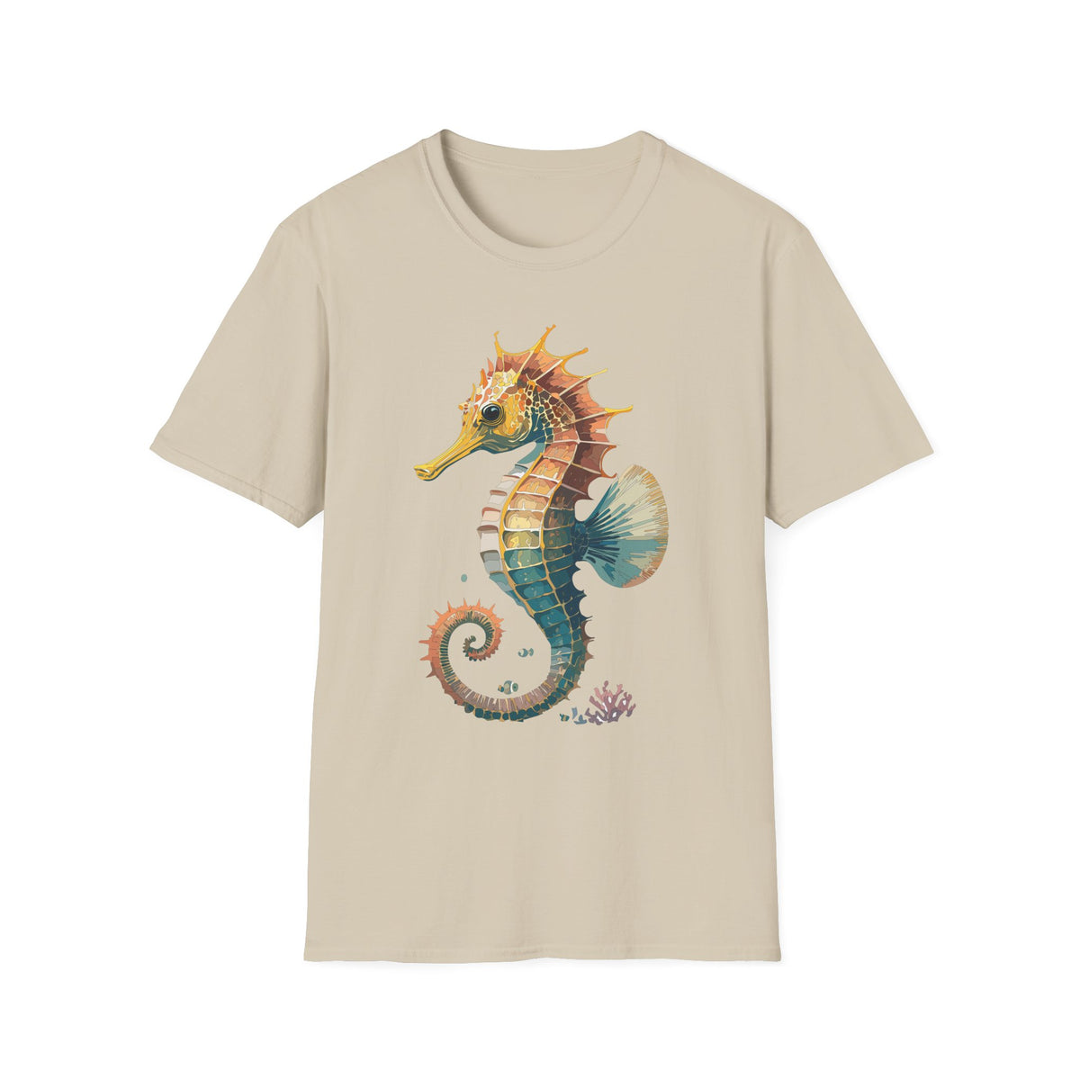 Watercolor Seahorse T-Shirt | Ocean Marine Life Tee