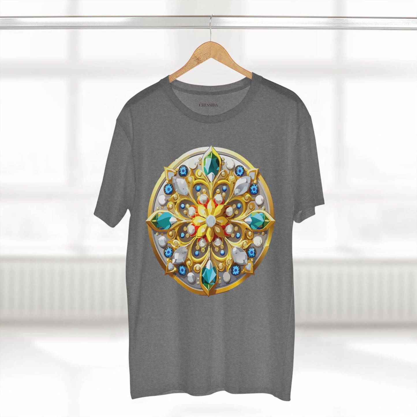 Medallion Graphic T-Shirt Unisex 100 Cotton With Gold Art Design Medal Tee 2