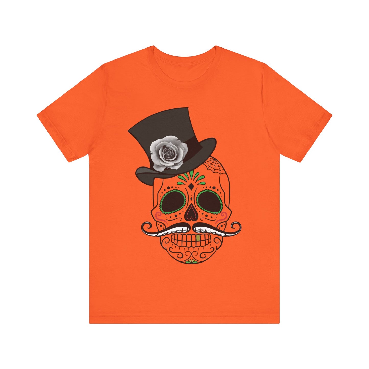 Unisex Cotton Tee Shirt with Skull