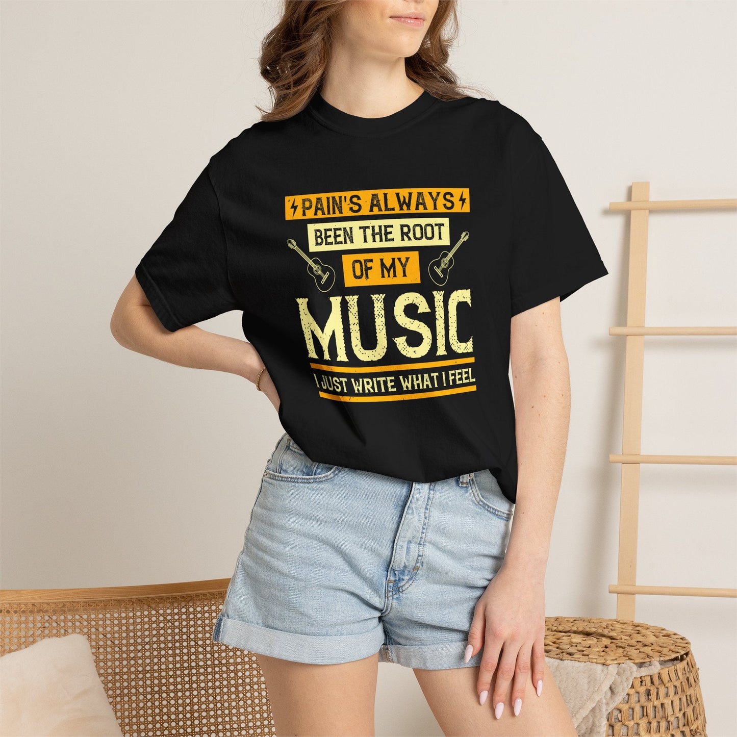 Music Graphic Design Unisex Cotton T-shirt  m41