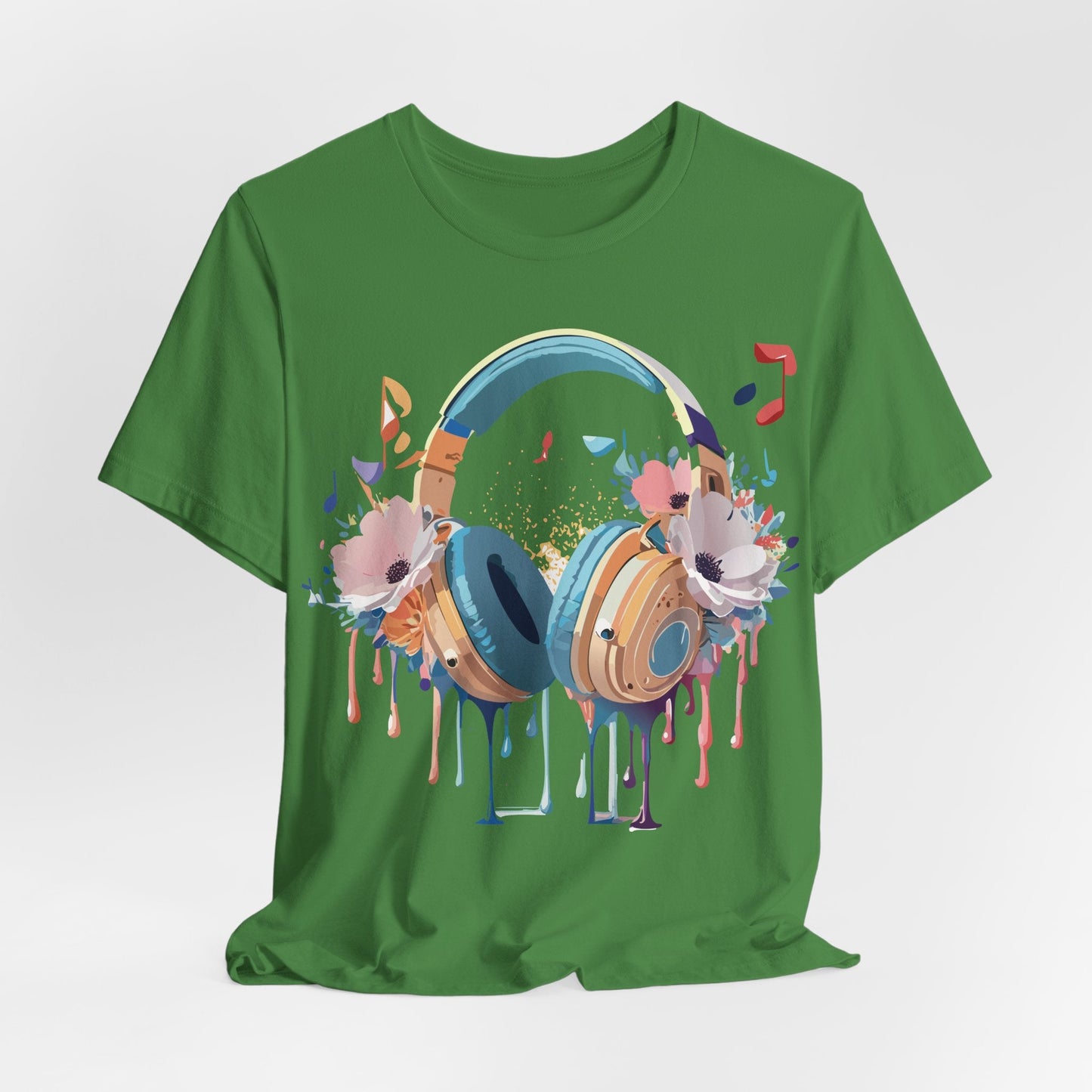 Music Graphic Unisex 100 Cotton Vintage Art with Musical Elements Tee 102