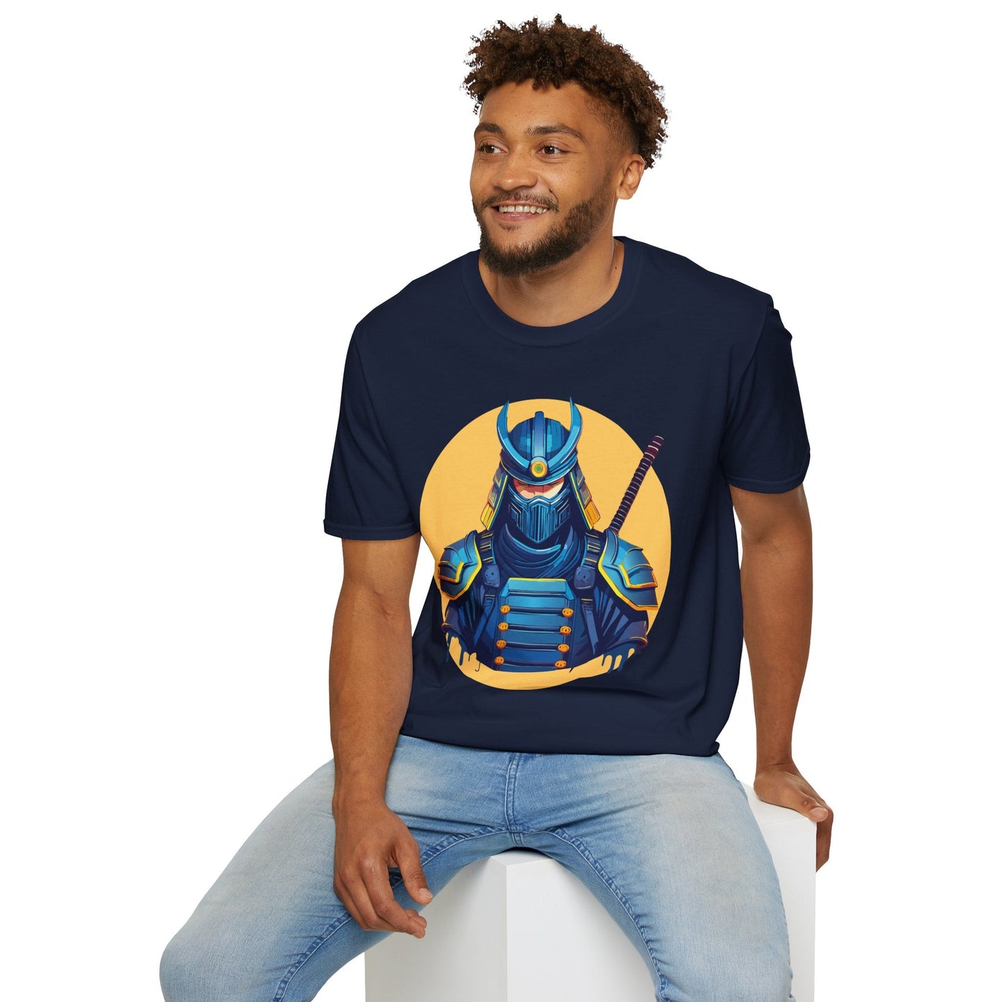 Samurai Shirt Unisex Softstyle T Shirt 100 Percent Ring Spun Cotton Tee For Everyday Comfort