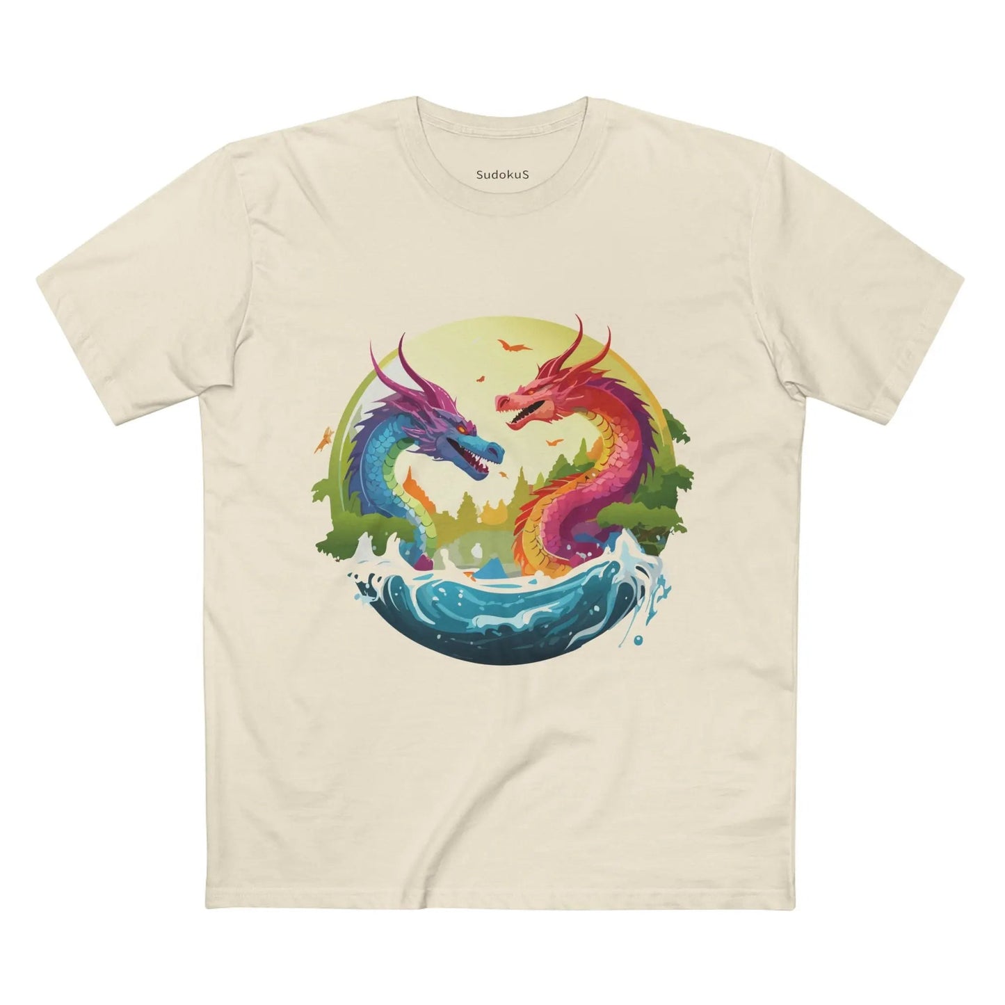 Dragon Graphic Unisex 100 Cotton Staple Tee 19