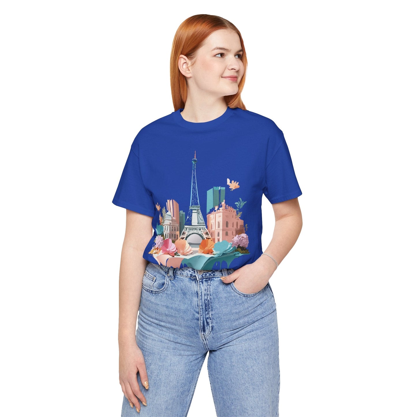Paris Tourist Shirt Unisex Graphic Tee With Vintage Inspired Artwork By Adelpha Collection
